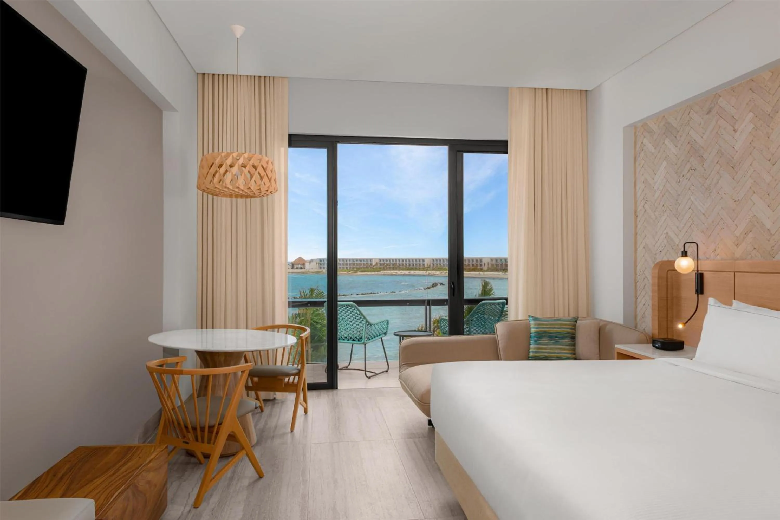 Bed in Hilton Tulum Riviera Maya All-Inclusive Resort