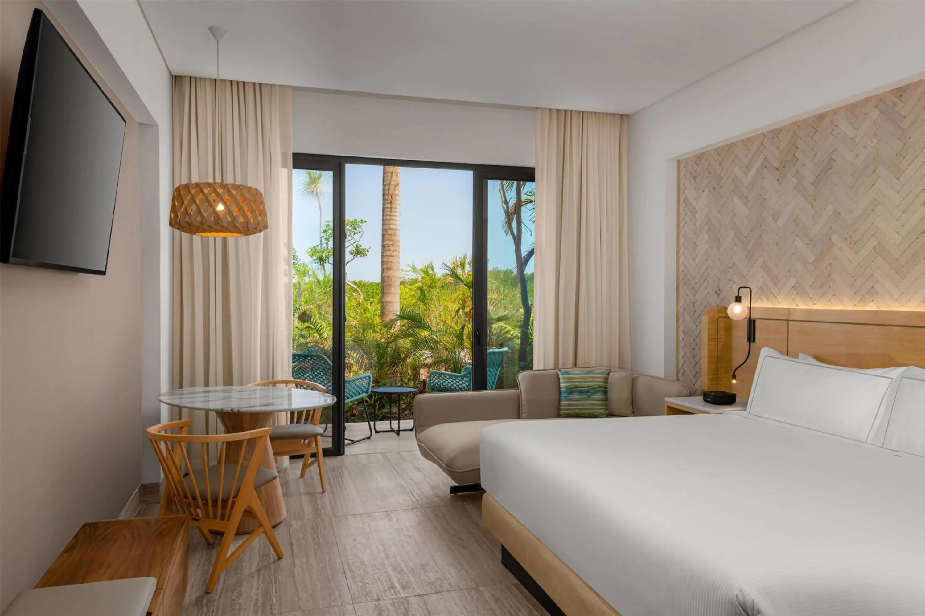 Bed in Hilton Tulum Riviera Maya All-Inclusive Resort
