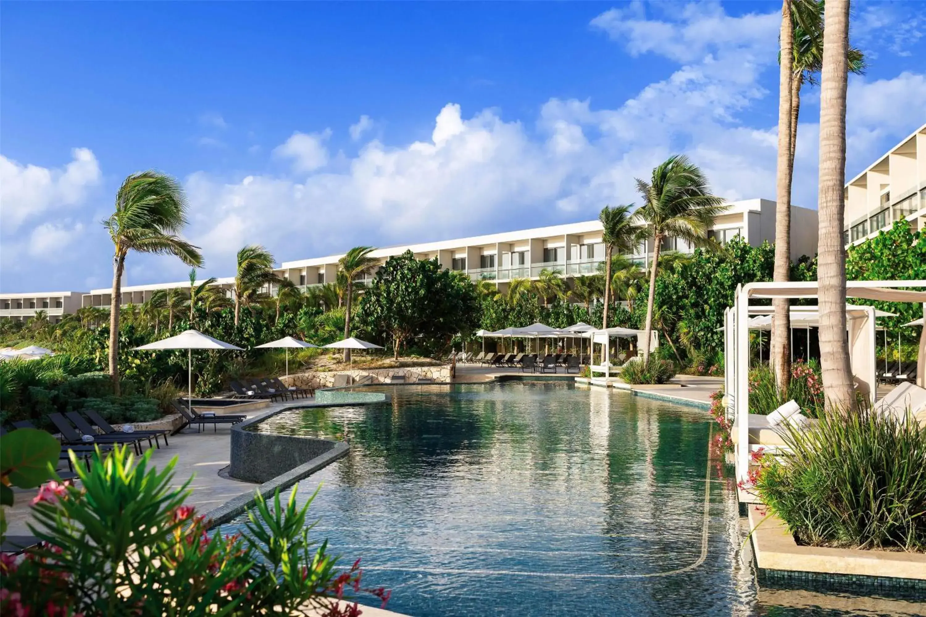 Pool view in Hilton Tulum Riviera Maya All-Inclusive Resort Pool view in Hilton Tulum Riviera Maya All-Inclusive Resort