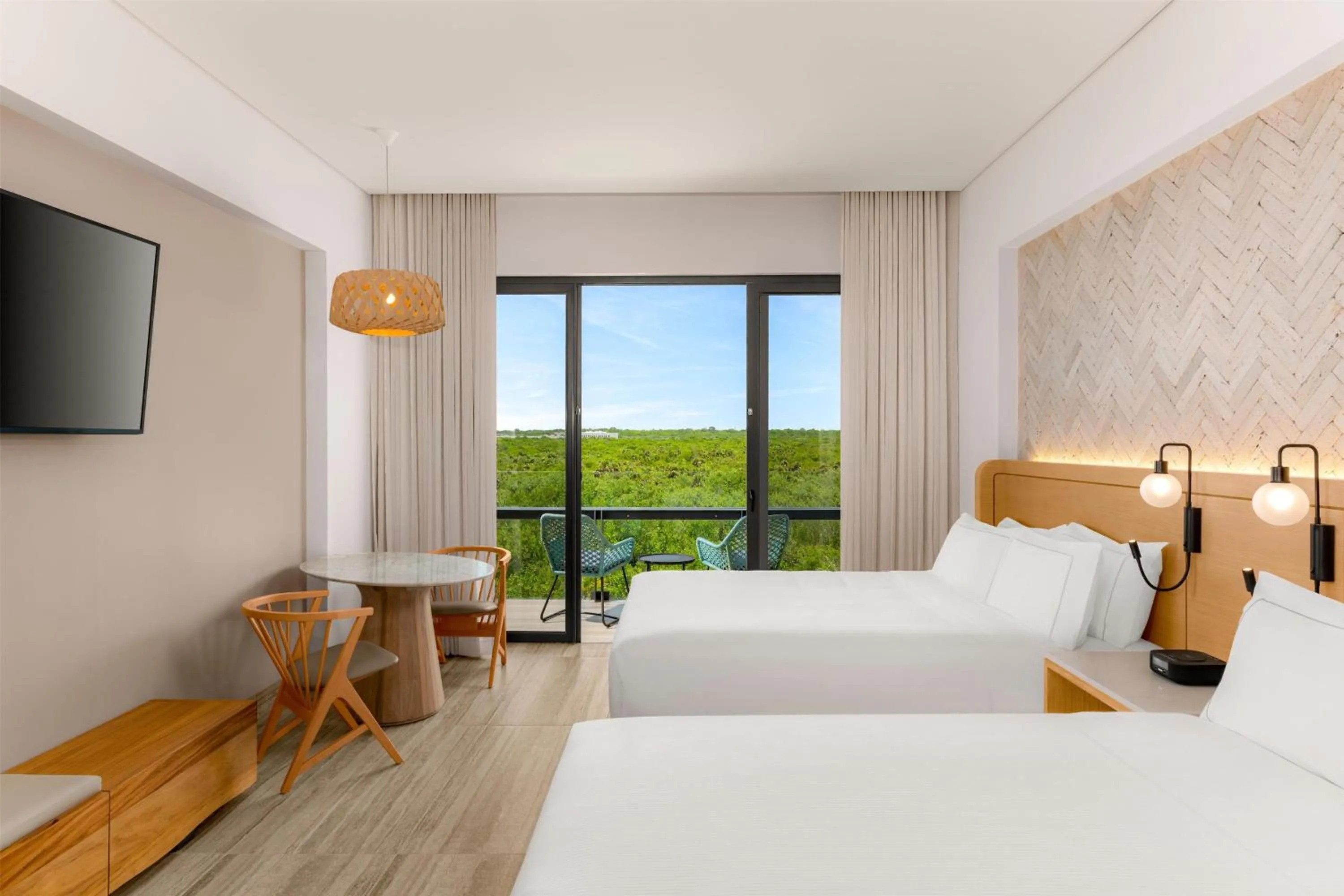Bed in Hilton Tulum Riviera Maya All-Inclusive Resort