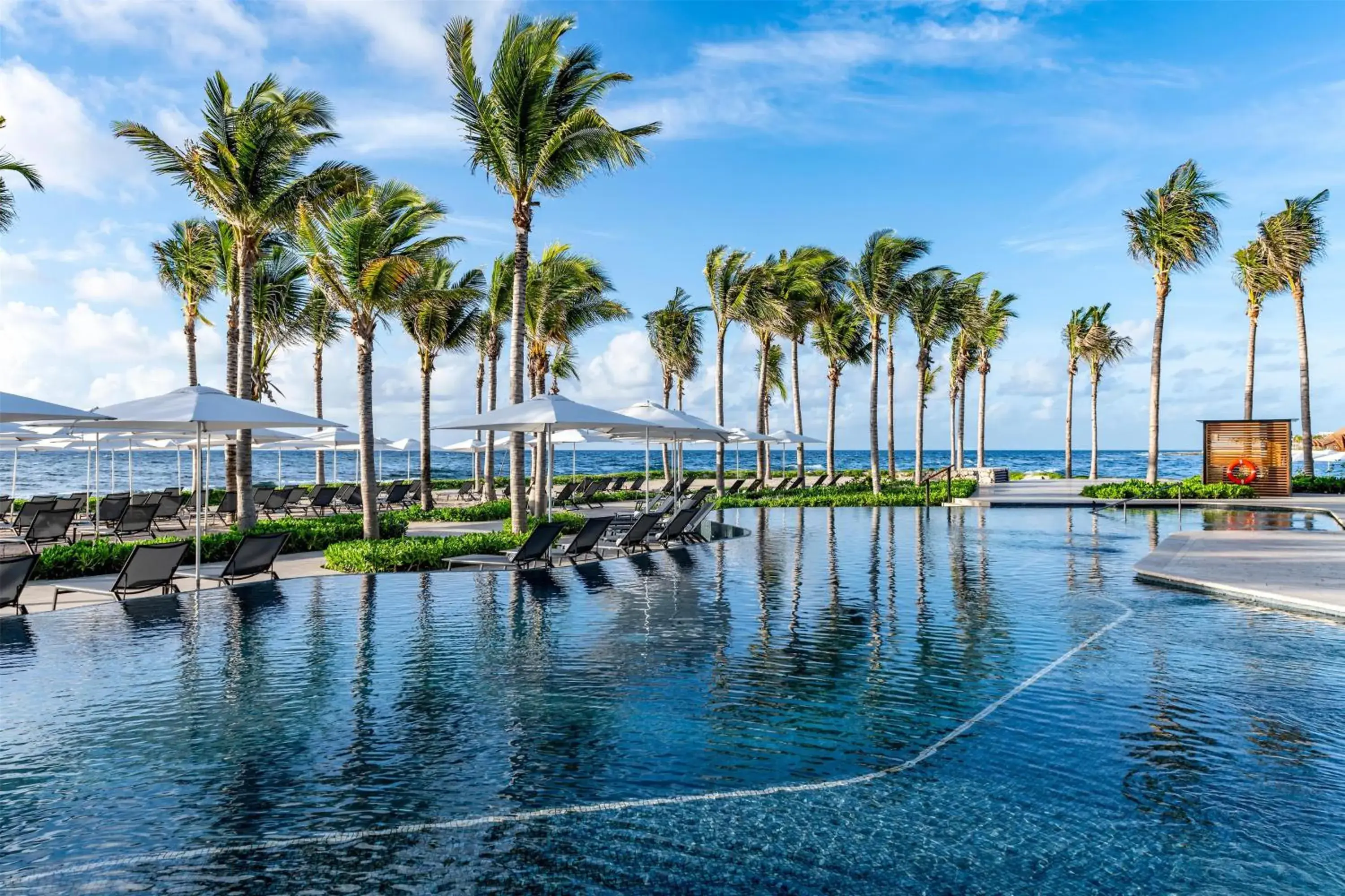 Pool view in Hilton Tulum Riviera Maya All-Inclusive Resort Pool view in Hilton Tulum Riviera Maya All-Inclusive Resort