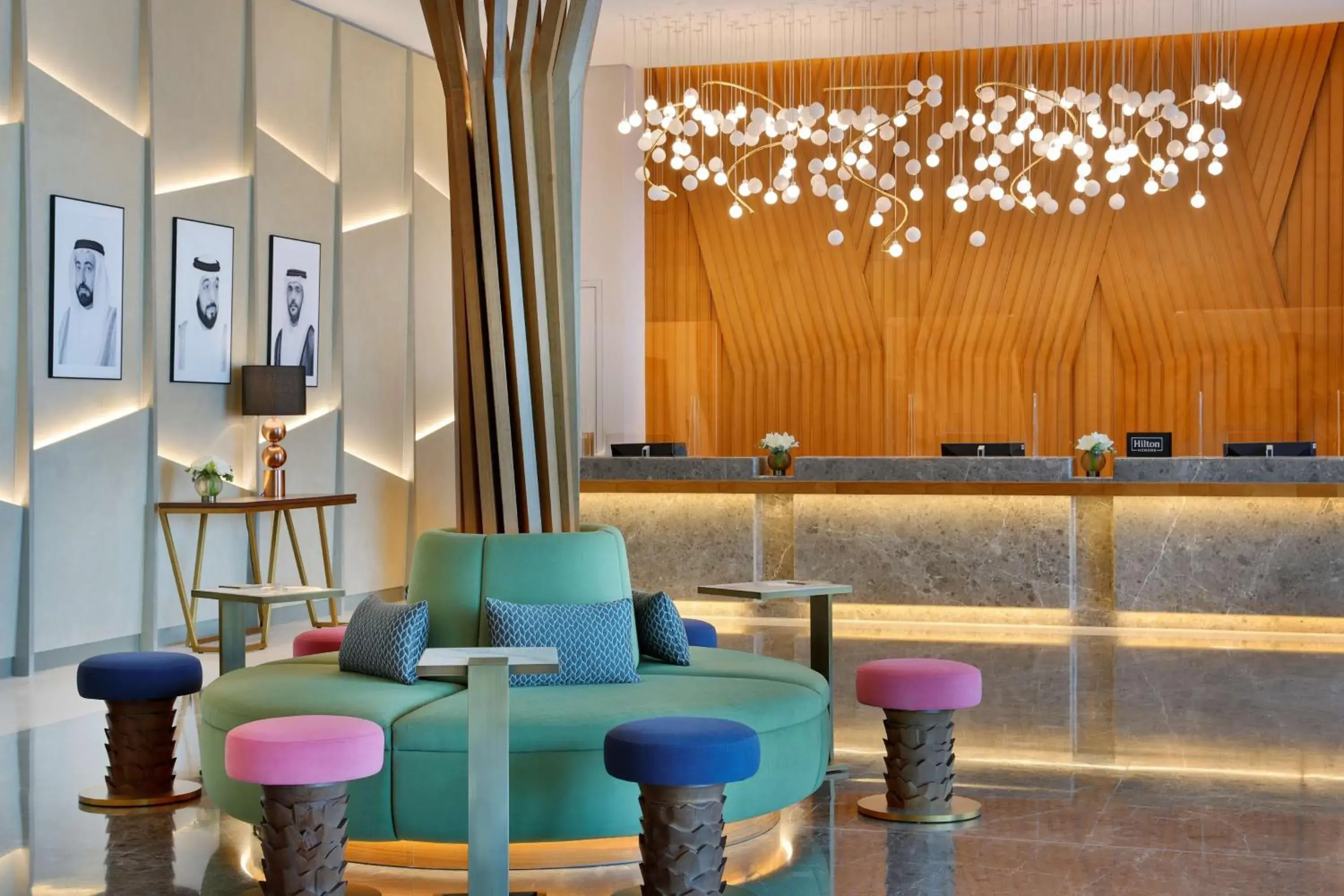 Lobby or reception in DoubleTree by Hilton Sharjah Waterfront Hotel And Residences Lobby or reception in DoubleTree by Hilton Sharjah Waterfront Hotel And Residences