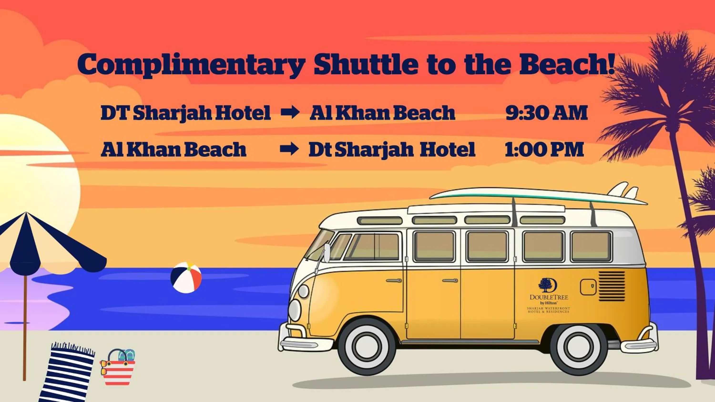 Beach in DoubleTree by Hilton Sharjah Waterfront Hotel And Residences