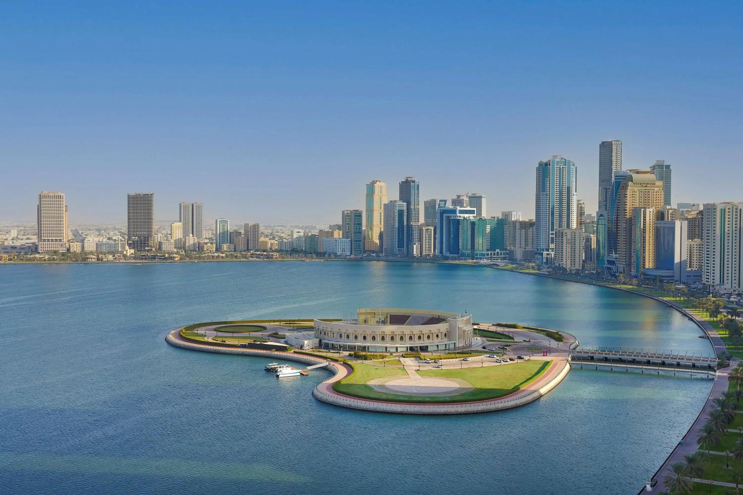 Property building in DoubleTree by Hilton Sharjah Waterfront Hotel And Residences