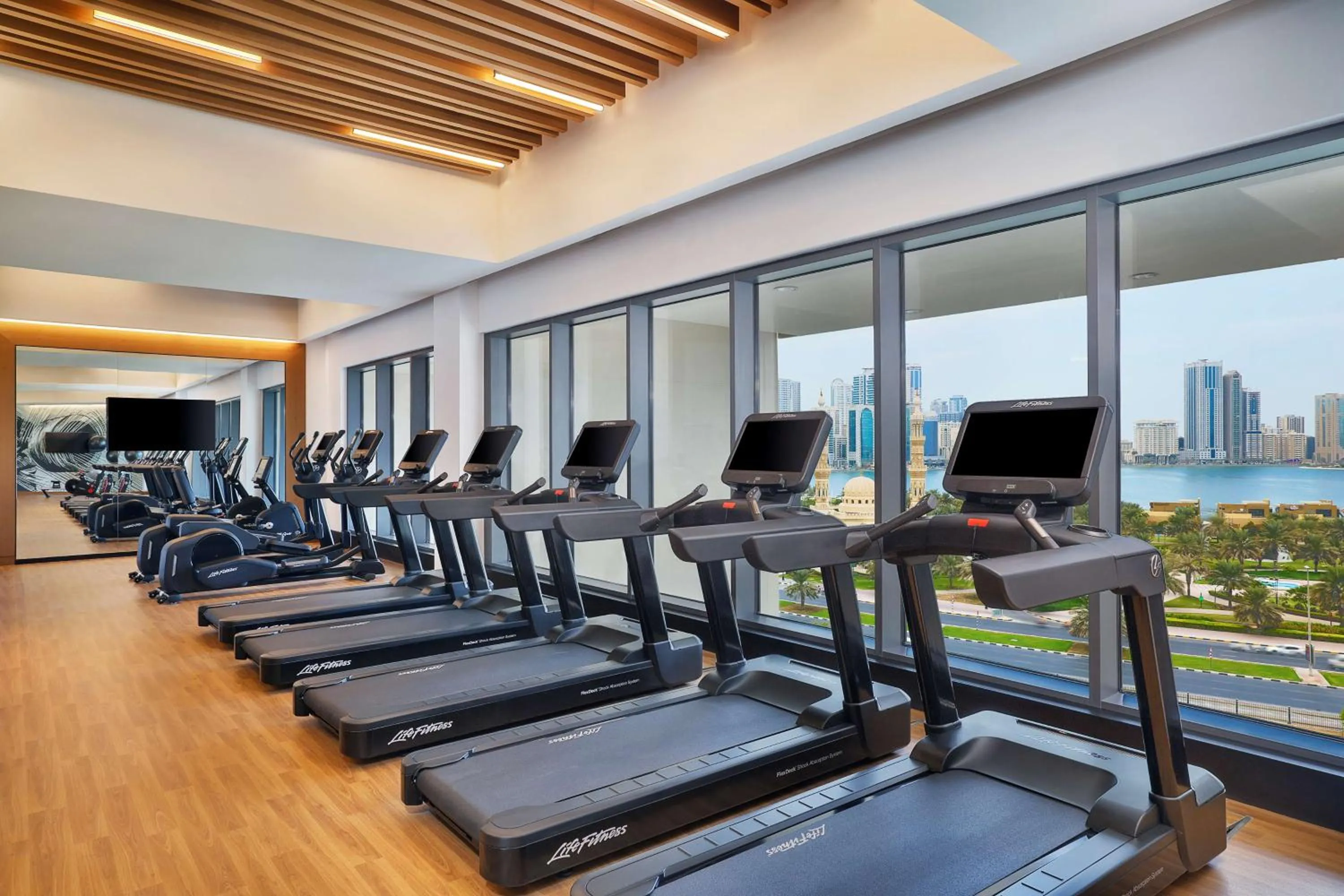 Fitness centre/facilities in DoubleTree by Hilton Sharjah Waterfront Hotel And Residences