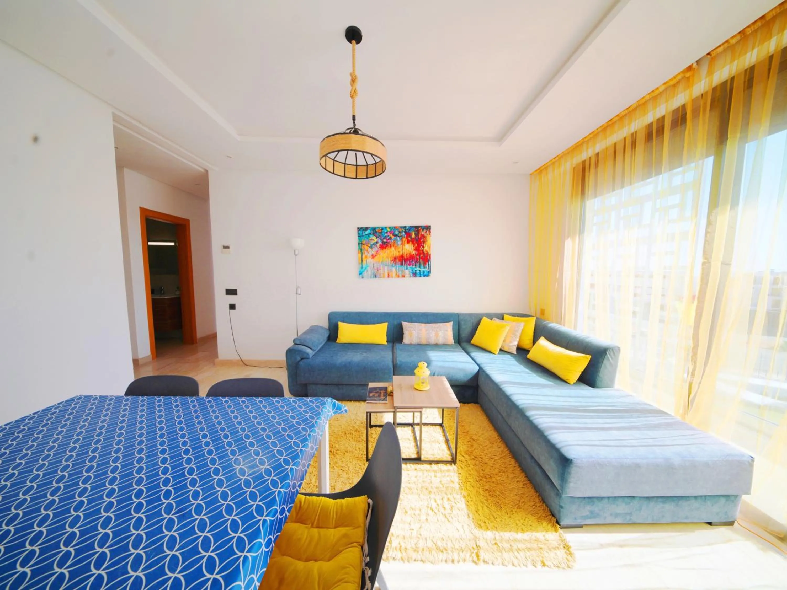 Living room, Bed in Geronticus apartment