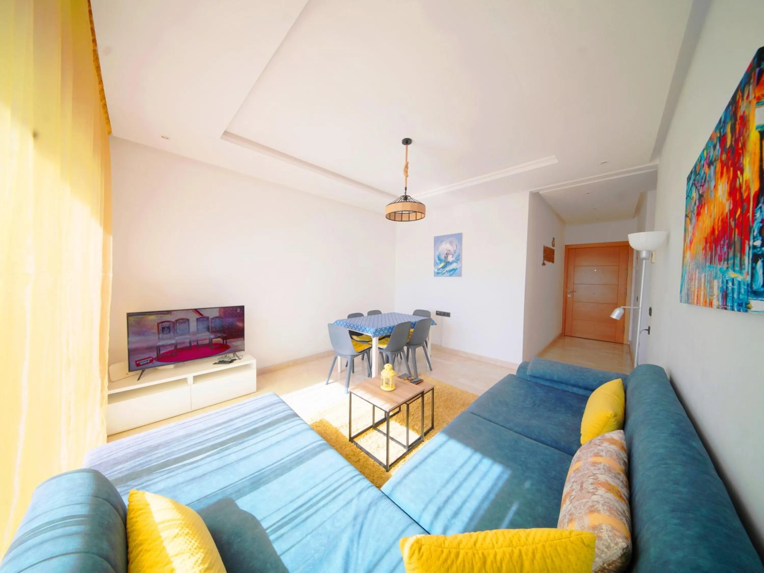 Living room, Bed in Geronticus apartment