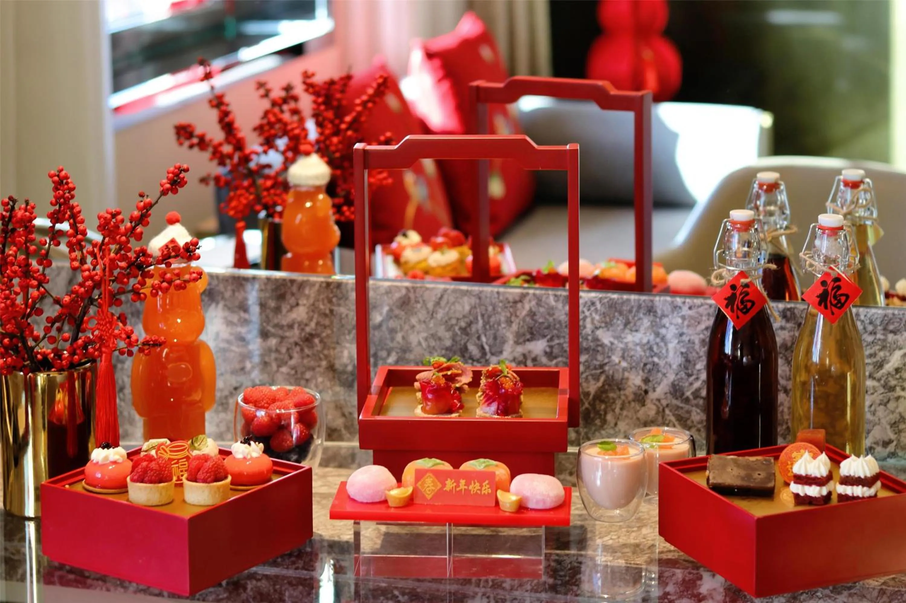 Living room in Kempinski Hotel Beijing Yansha Center