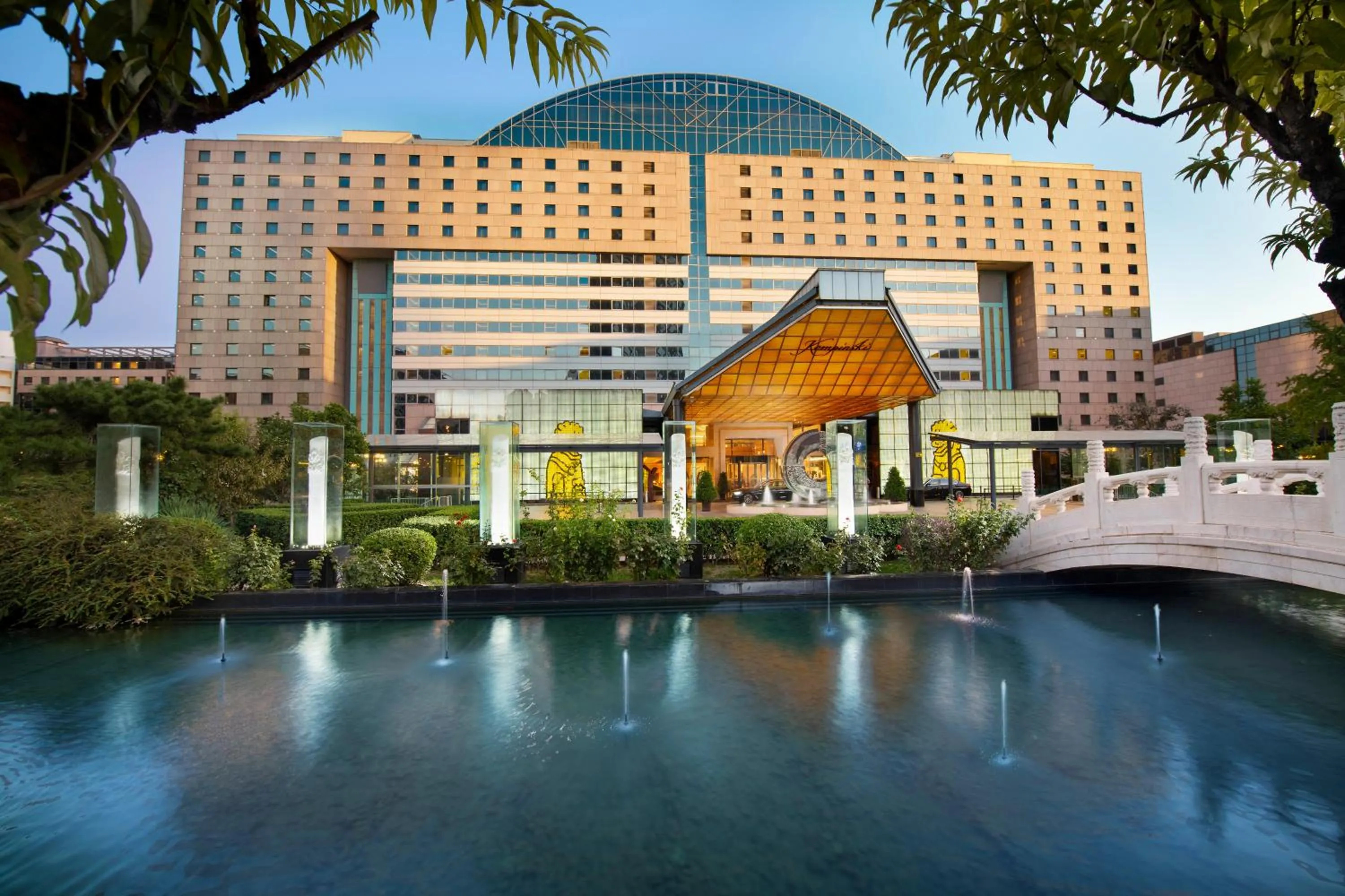 Facade/entrance in Kempinski Hotel Beijing Yansha Center