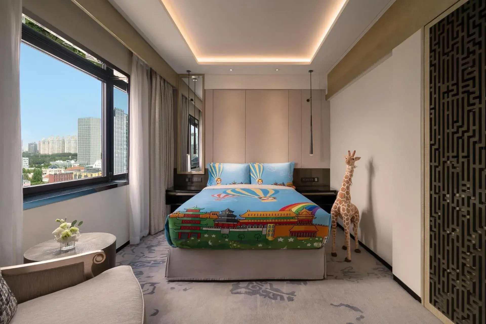 Bed in Kempinski Hotel Beijing Yansha Center Bed in Kempinski Hotel Beijing Yansha Center