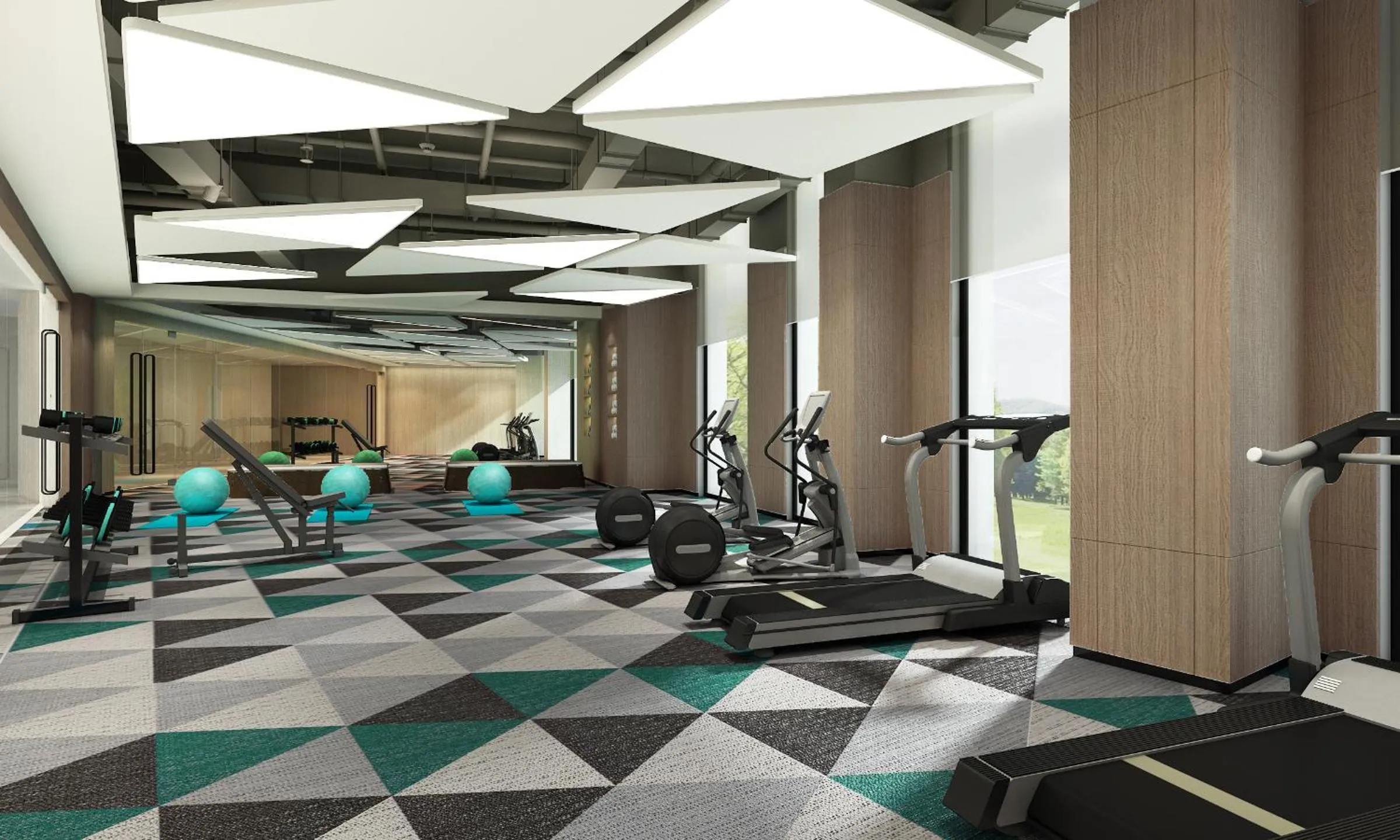 Fitness centre/facilities in Hyatt Place Beijing Shiyuan