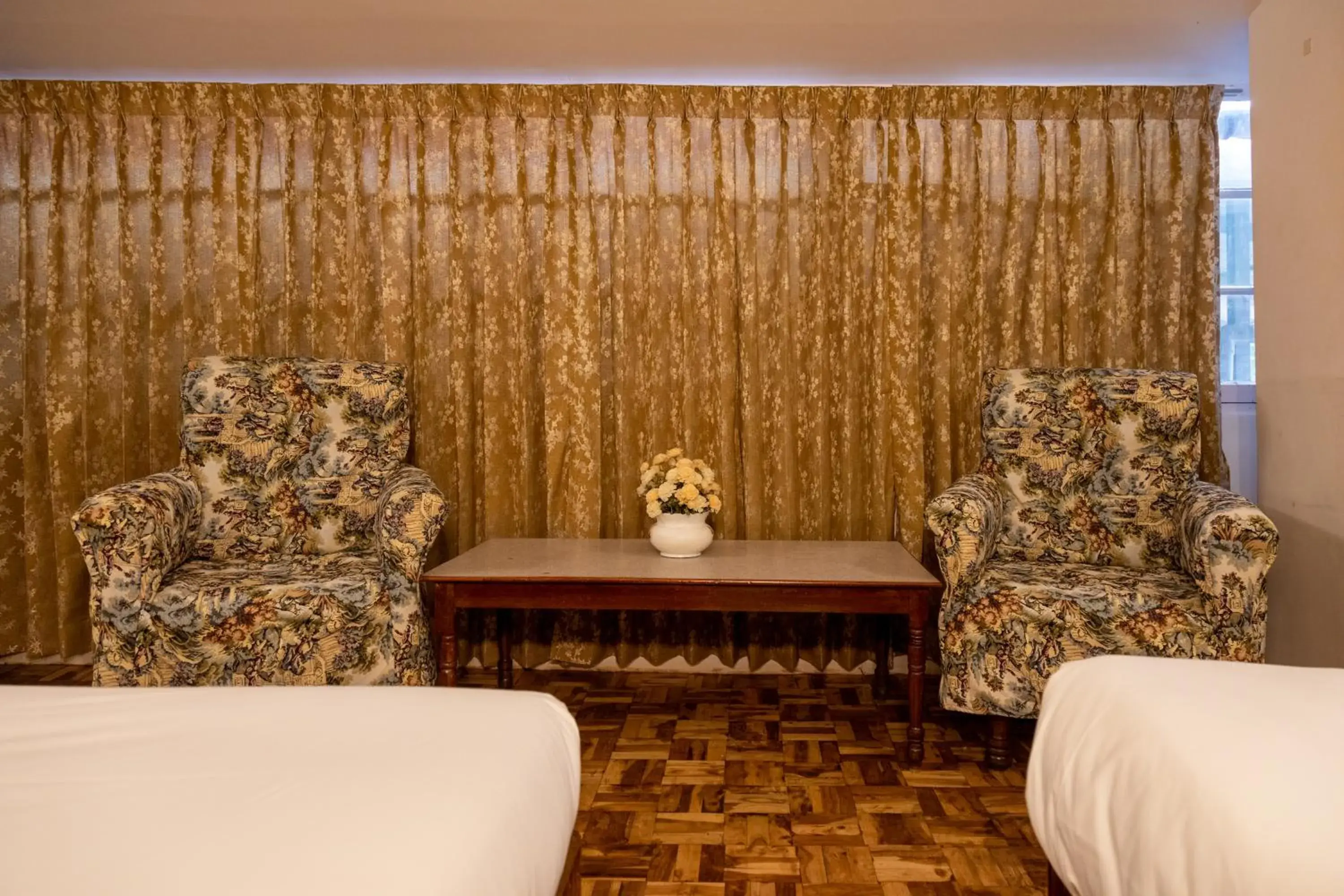 Seating area, Bed in Aakash Rooms and Cottages, Seating area, Bed in Aakash Rooms and Cottages,