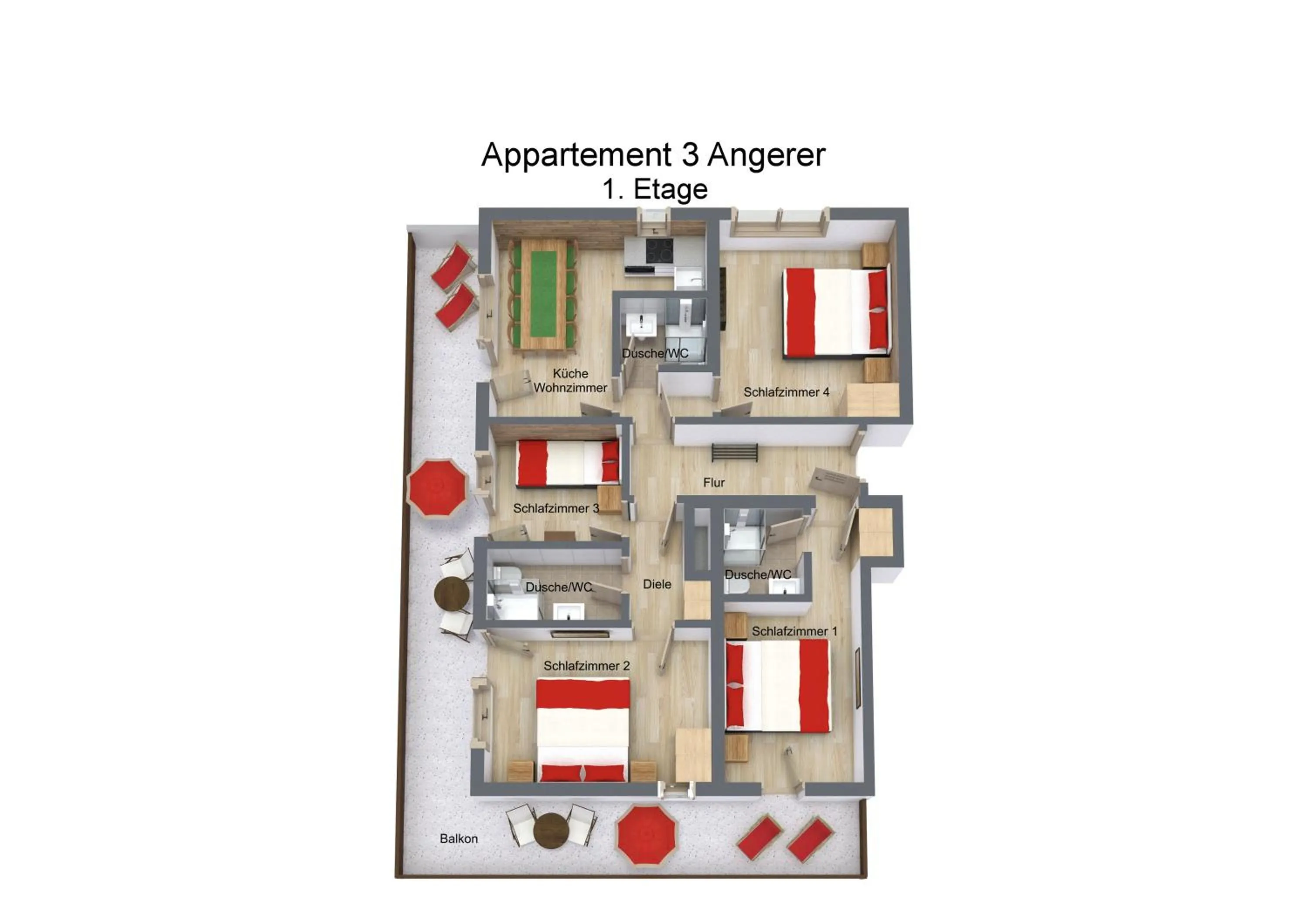 Photo of the whole room in Angerer Alpine Suiten und Familienappartements Tirol