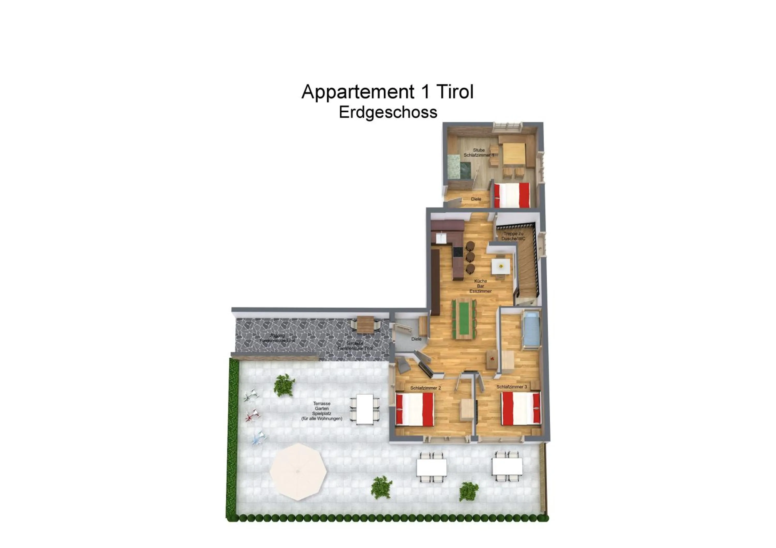 Photo of the whole room in Angerer Alpine Suiten und Familienappartements Tirol