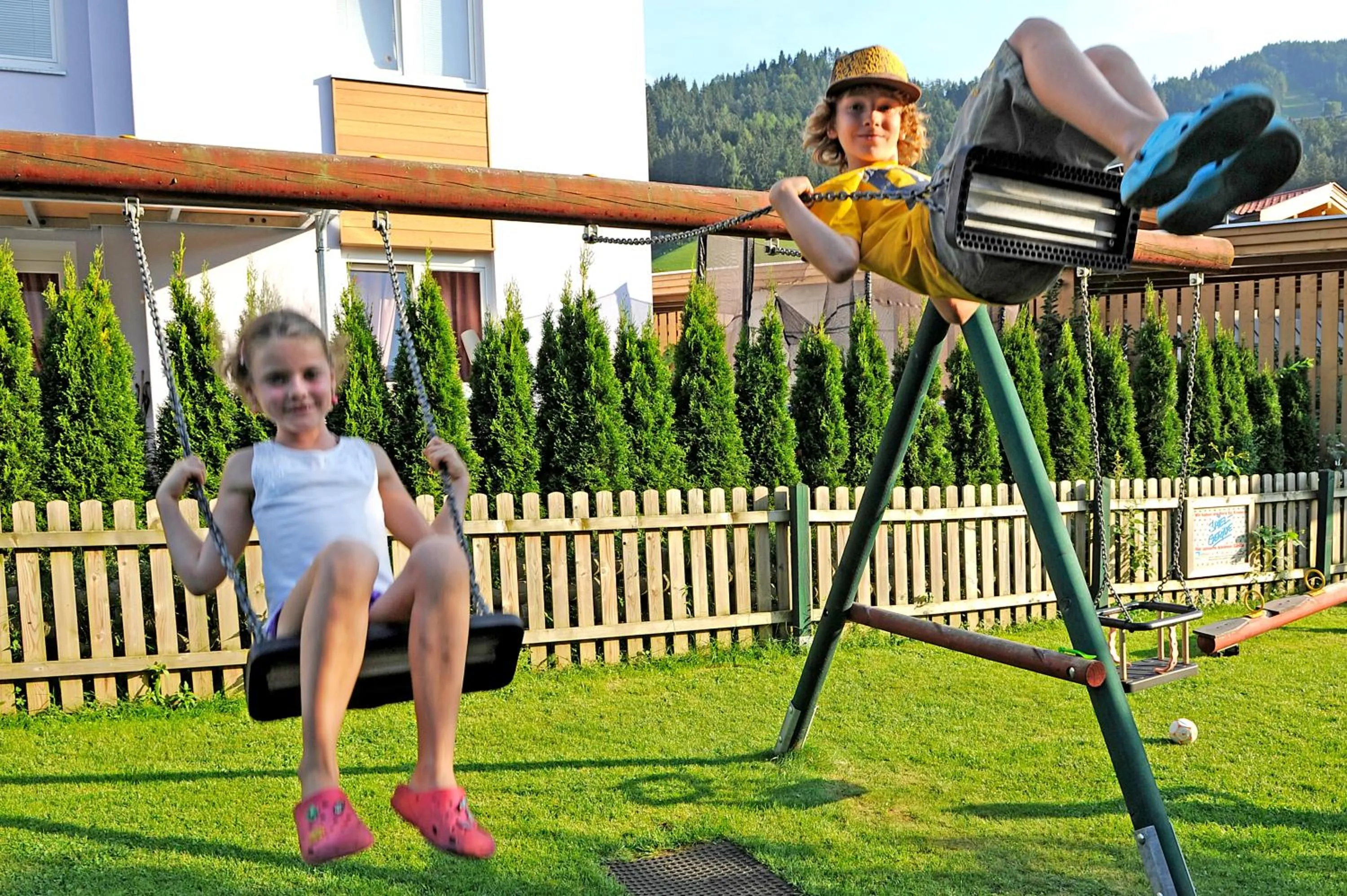 Children play ground in Angerer Alpine Suiten und Familienappartements Tirol