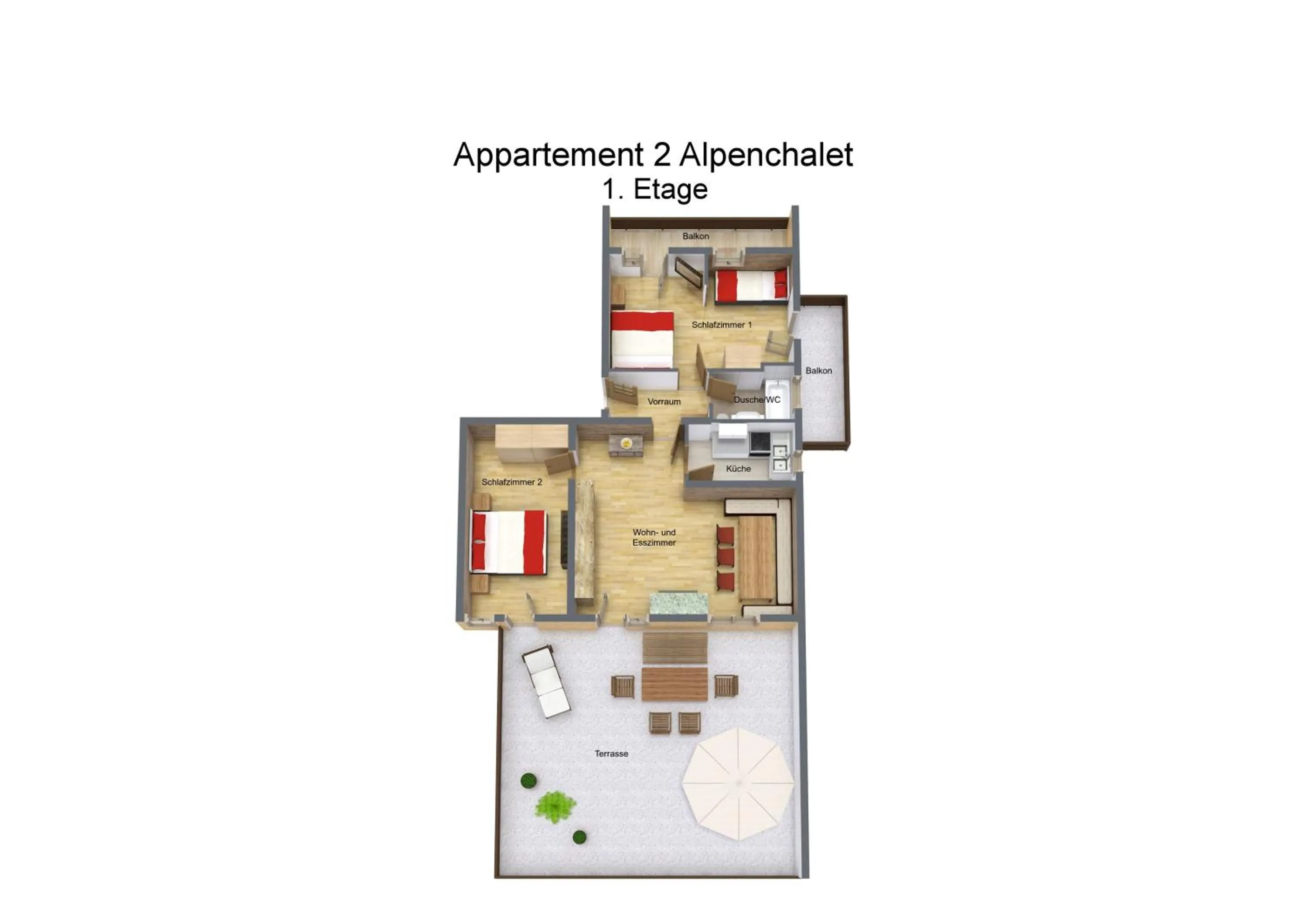 Photo of the whole room in Angerer Alpine Suiten und Familienappartements Tirol