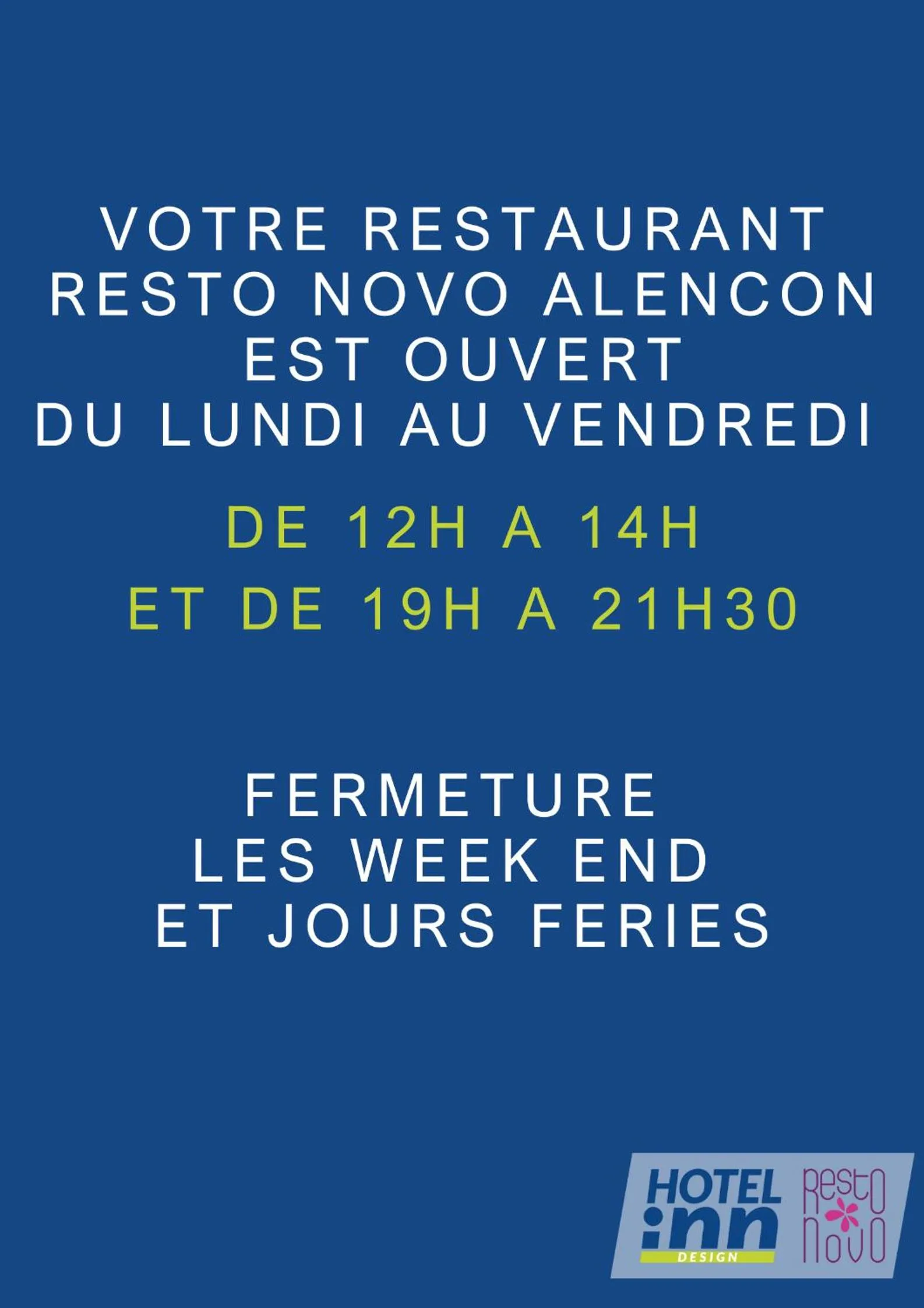 Restaurant/places to eat in Hôtel Inn Design Resto Novo Alençon