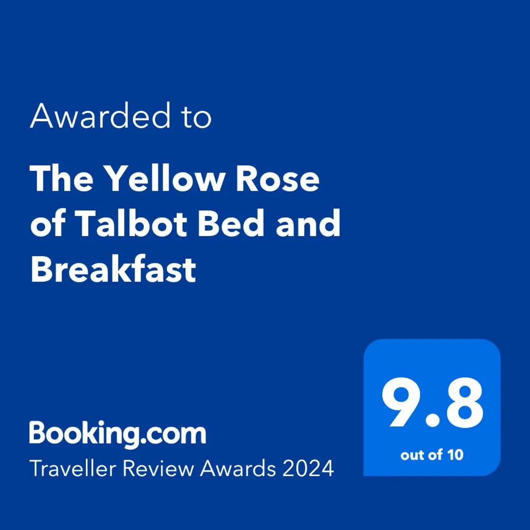 Certificate/Award in The Yellow Rose of Talbot Bed and Breakfast