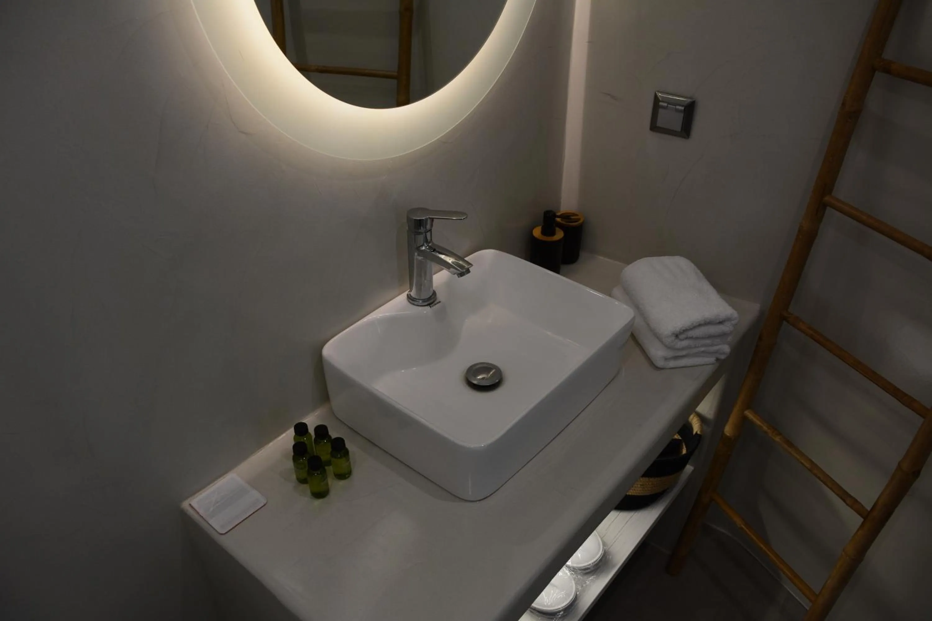 Bathroom in Noir Santorini