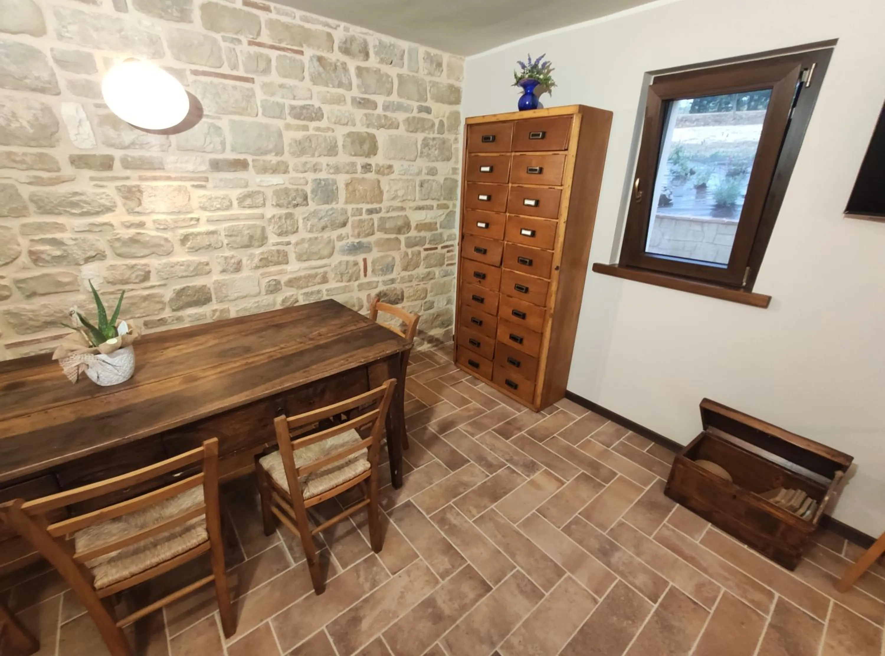Dining area in B&B il Fienile