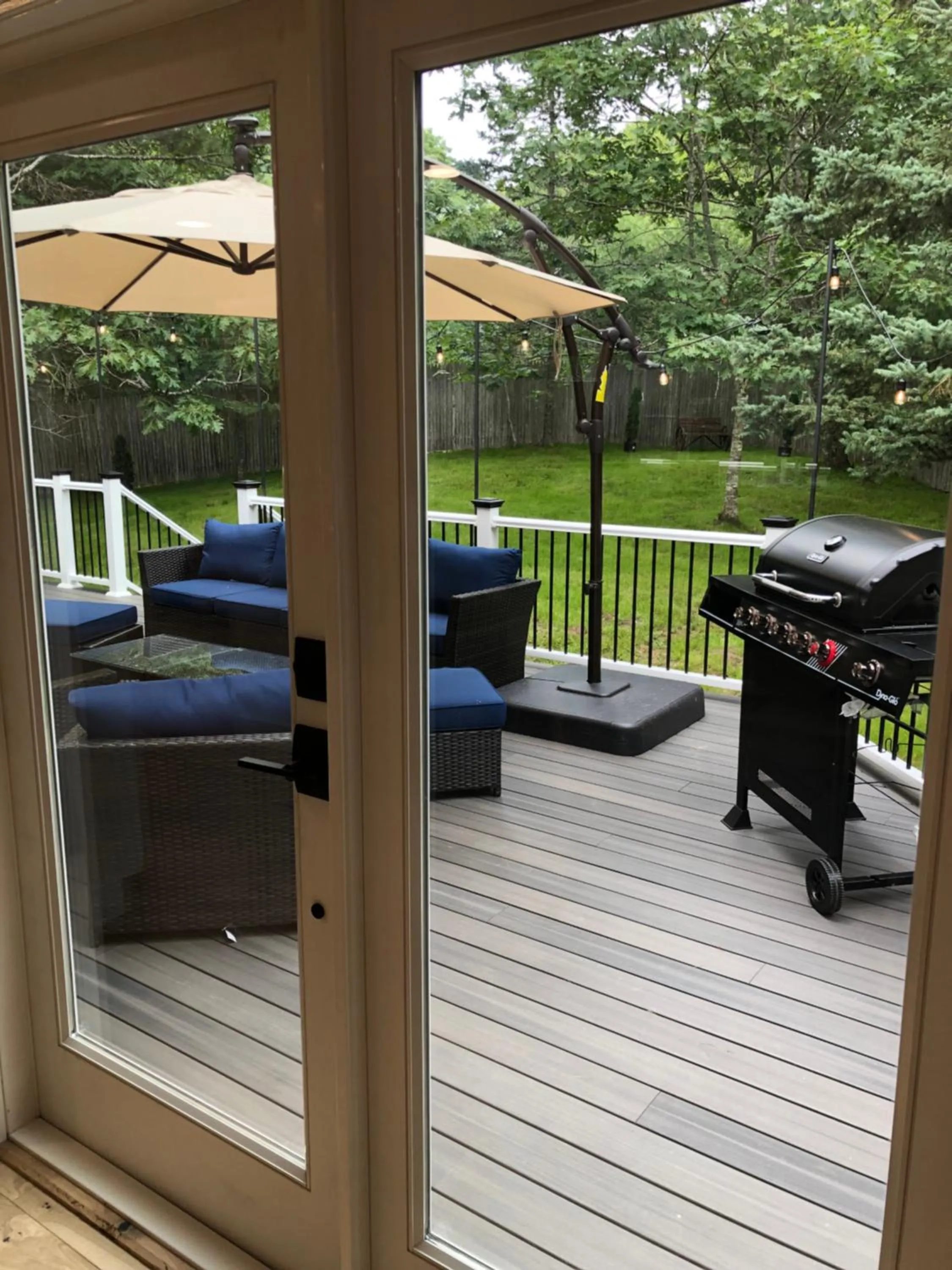 BBQ facilities in The Mighty Oaks Retreat,modern house Bar Harbor Acadia MDI