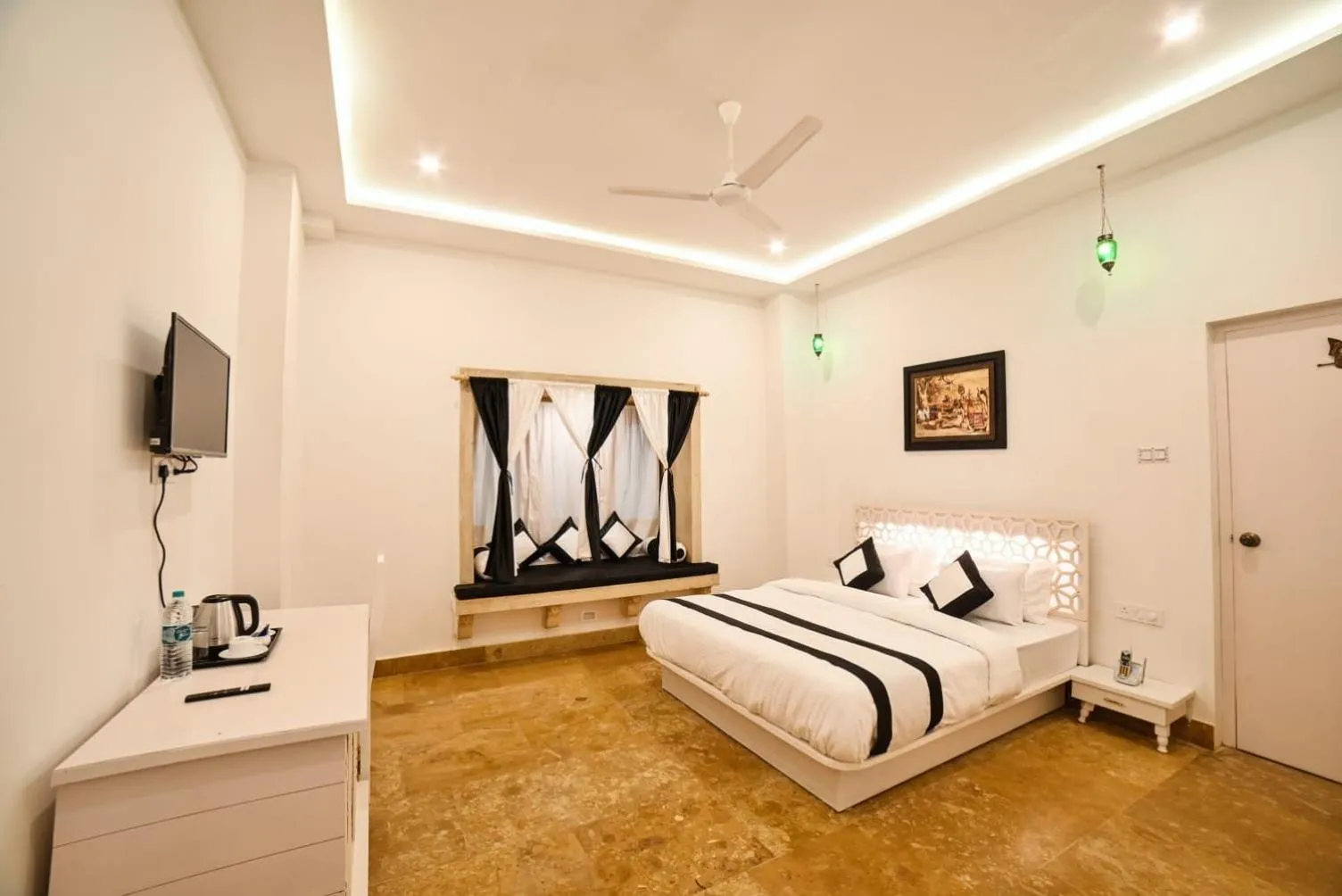 Bedroom, Bed in The Bheemgarh