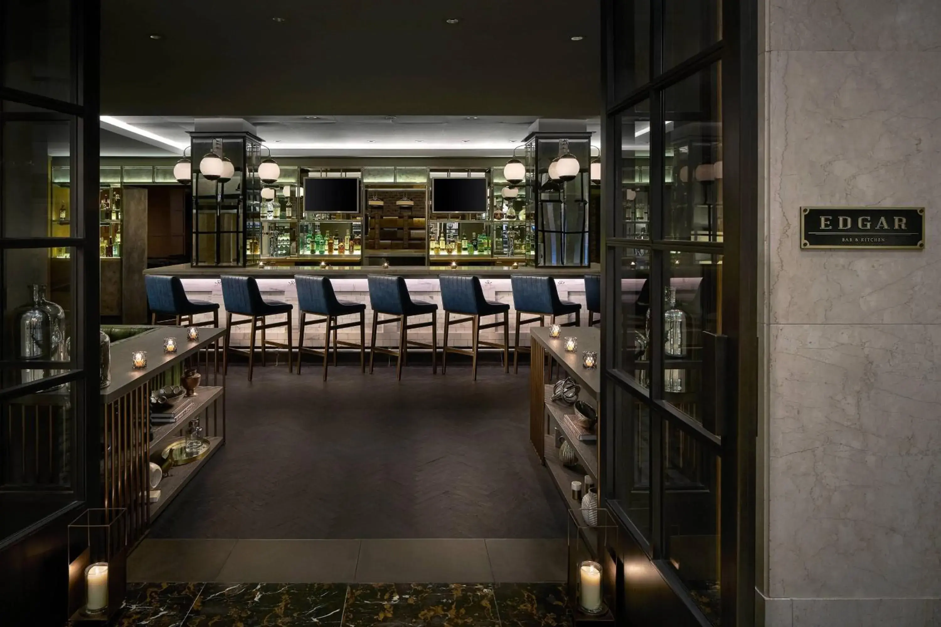 Lounge or bar in The Mayflower Hotel, Autograph Collection Lounge or bar in The Mayflower Hotel, Autograph Collection