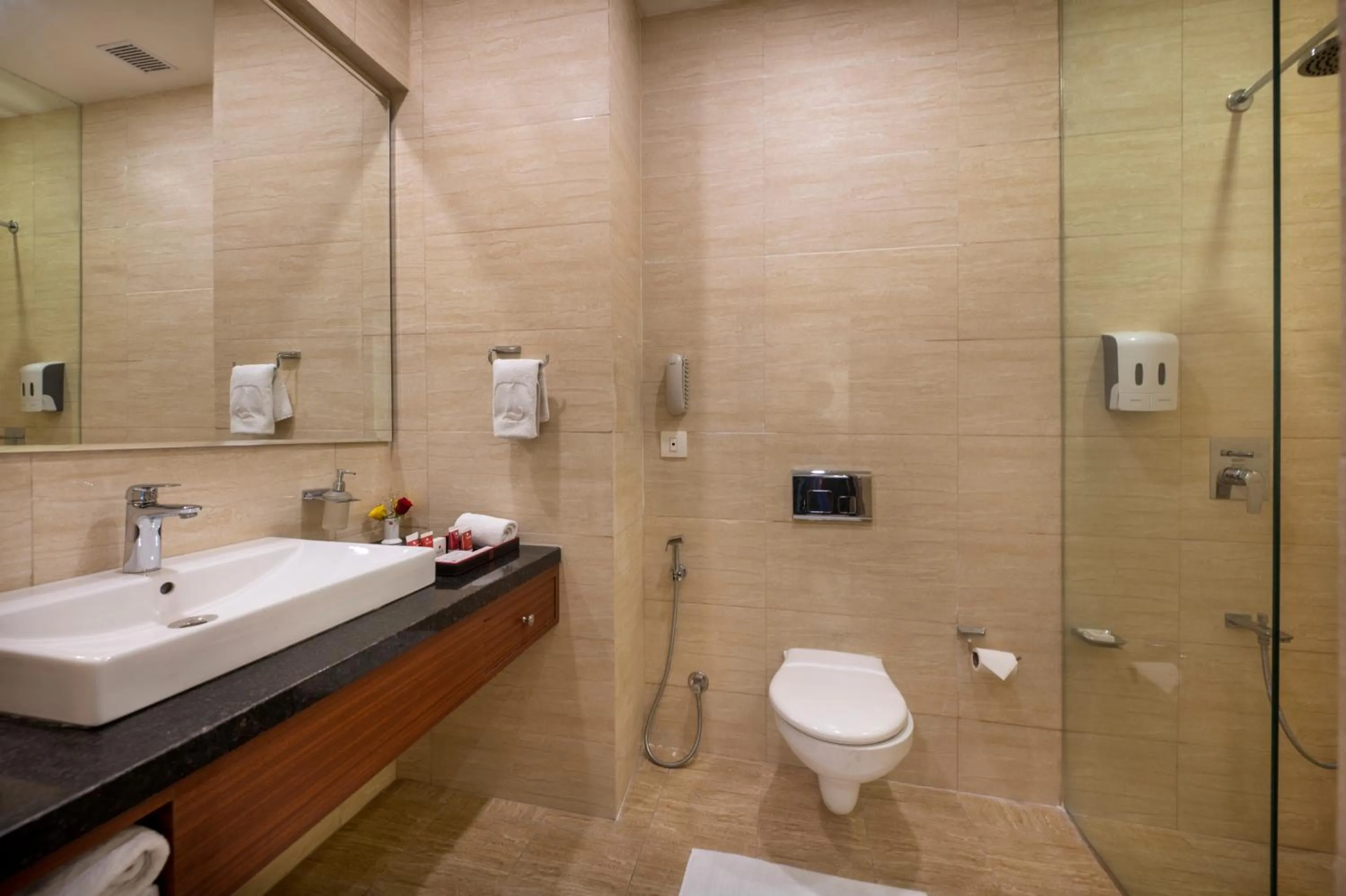 Bathroom in Lords Eco Inn Shapar Rajkot