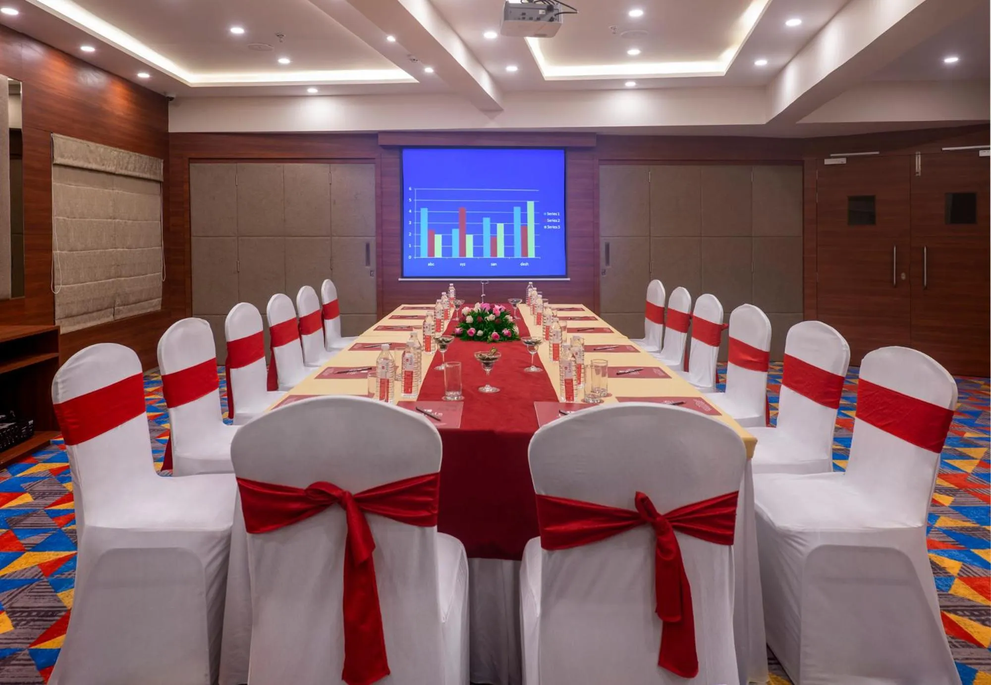 Meeting/conference room in Lords Eco Inn Shapar Rajkot