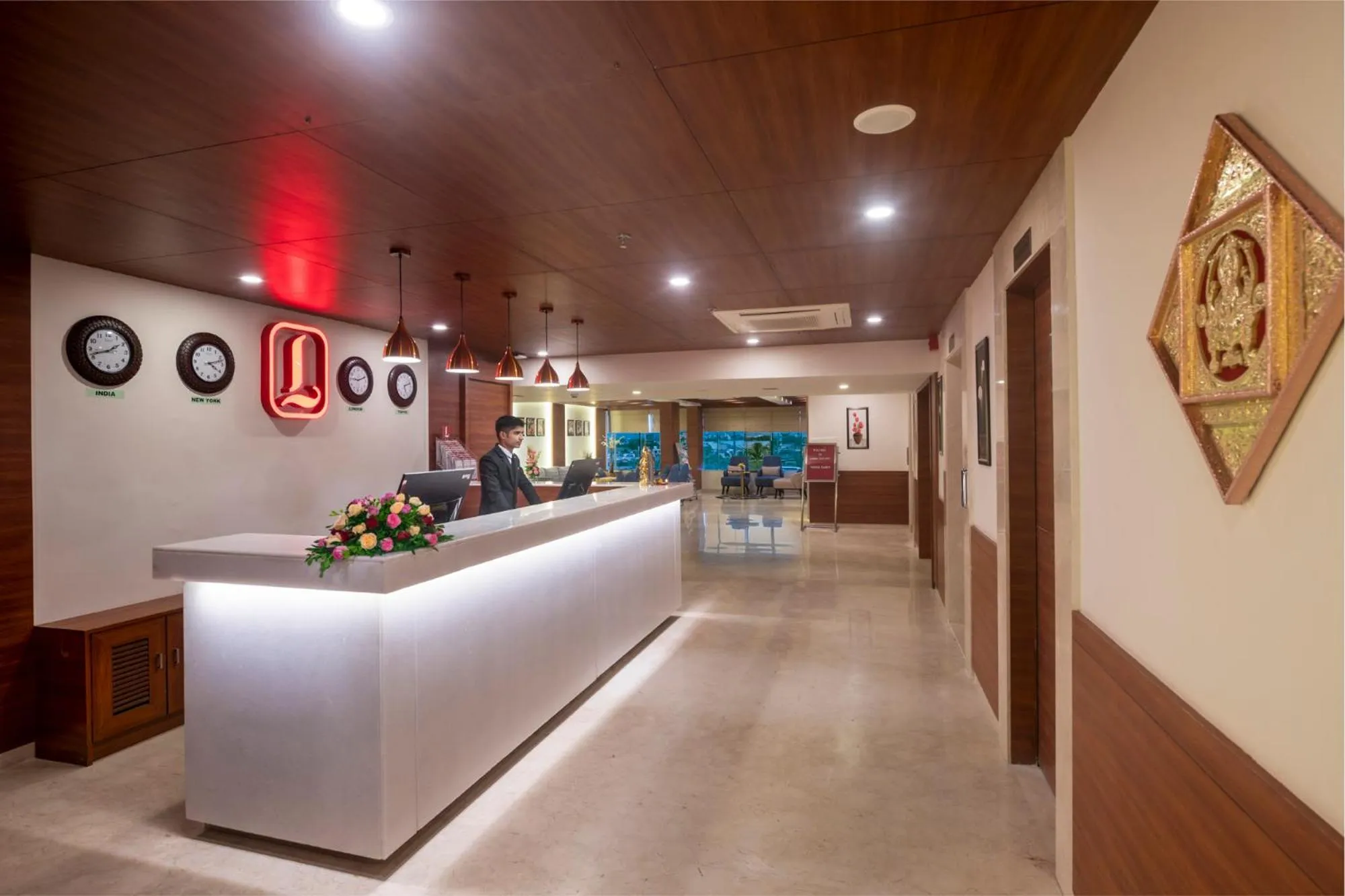 Lobby or reception in Lords Eco Inn Shapar Rajkot