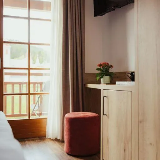 Bed in Hotel Leonhard