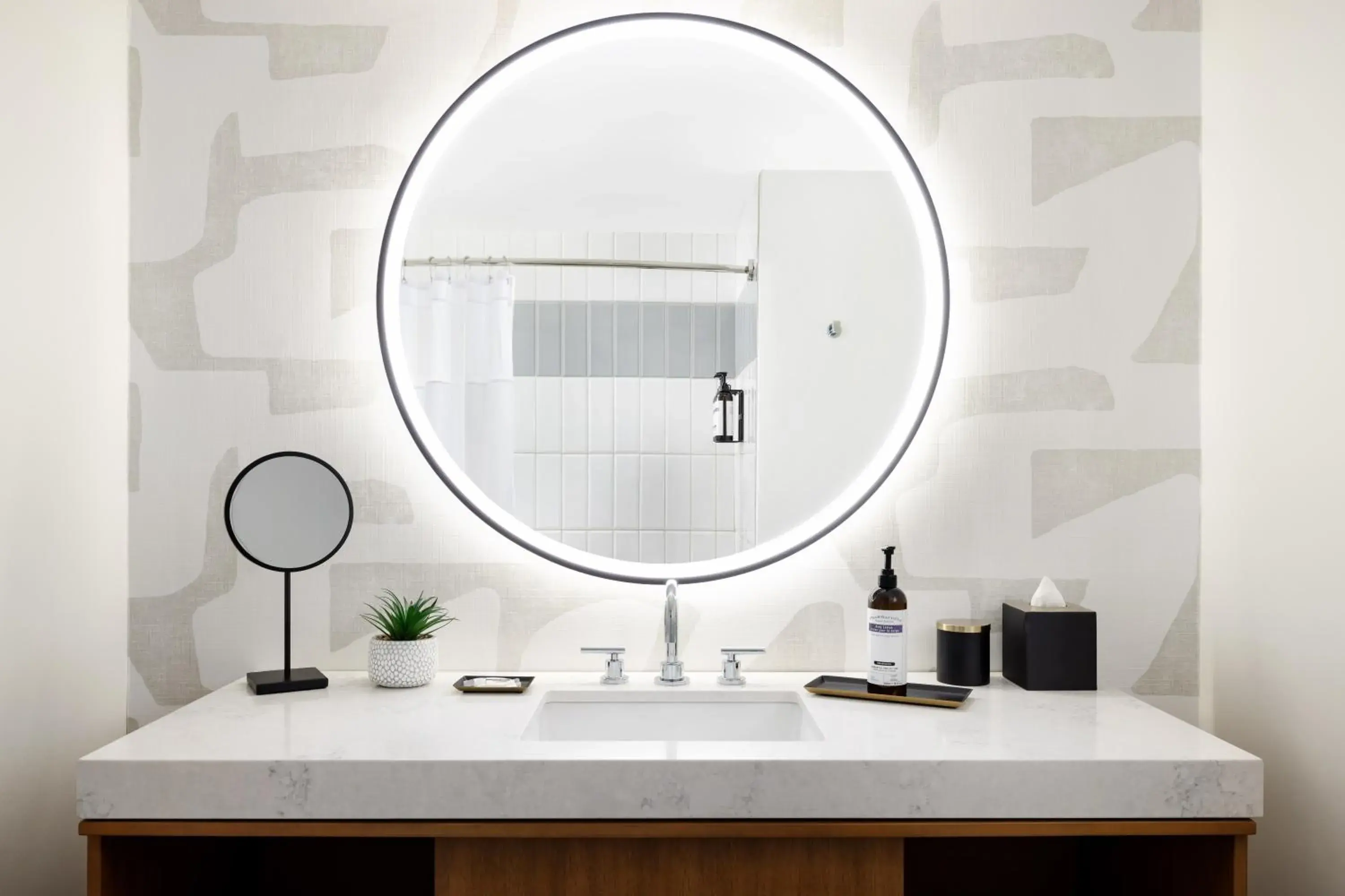 Bathroom in Hyatt Regency Times Square Bathroom in Hyatt Regency Times Square