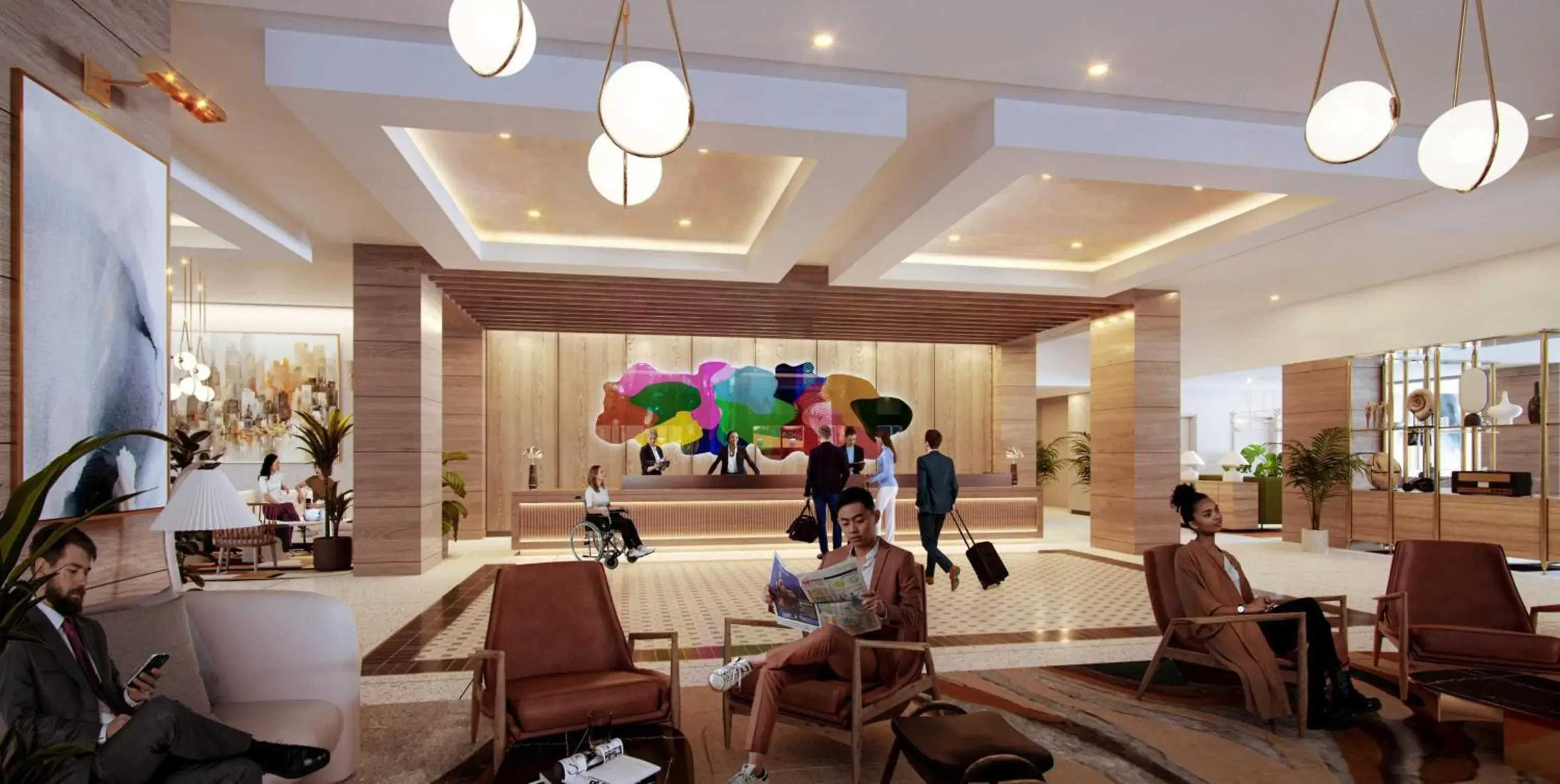 Lobby or reception in Hyatt Regency Times Square Lobby or reception in Hyatt Regency Times Square