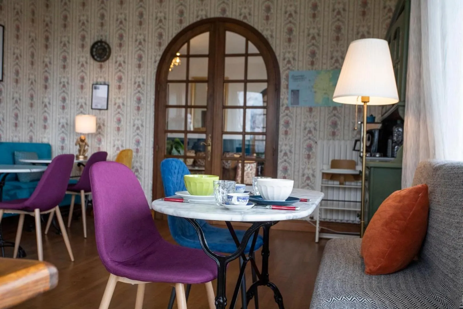 Seating area in La Bellevue Bréville - B&B