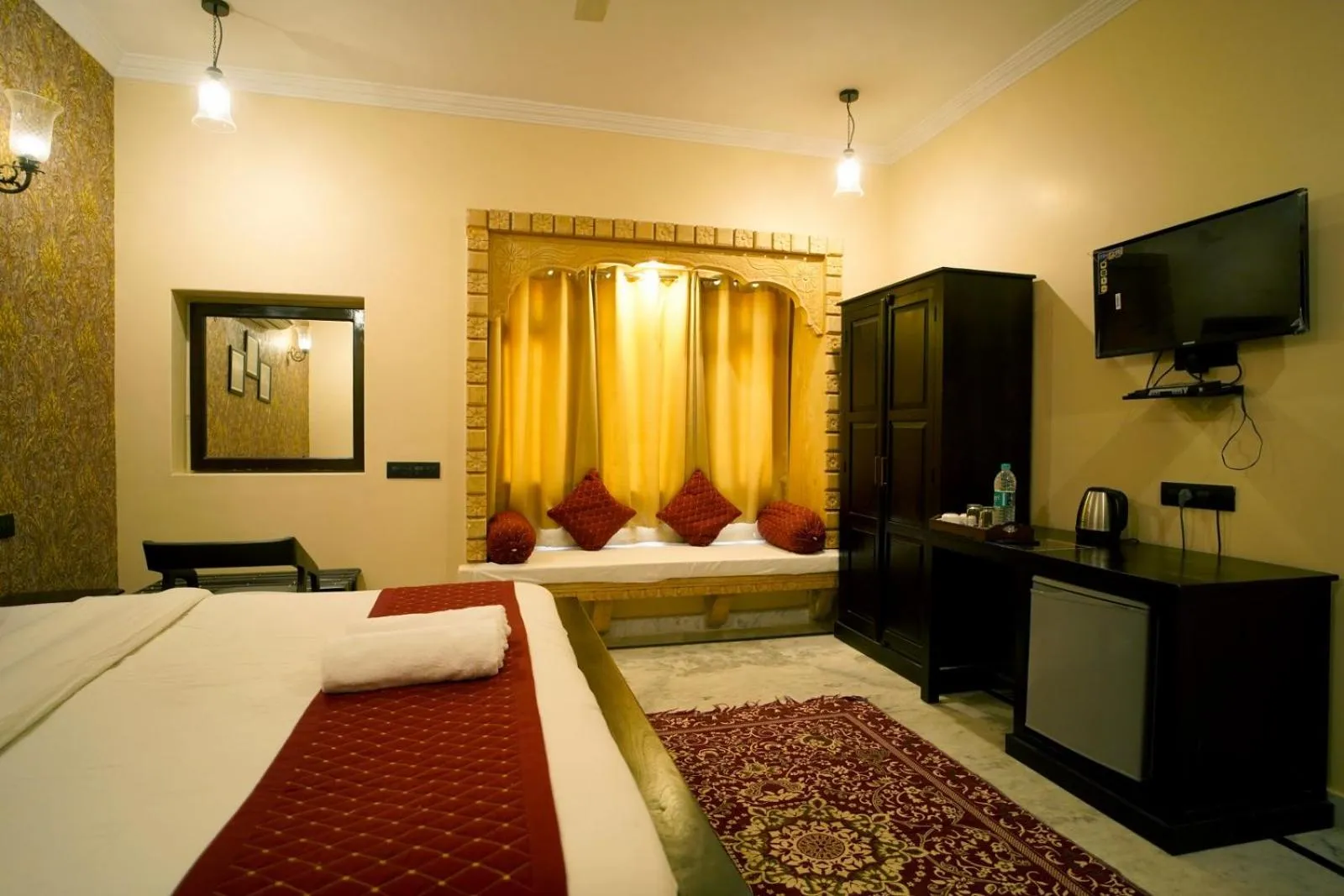 Bed in Hotel Vasshifa Palace