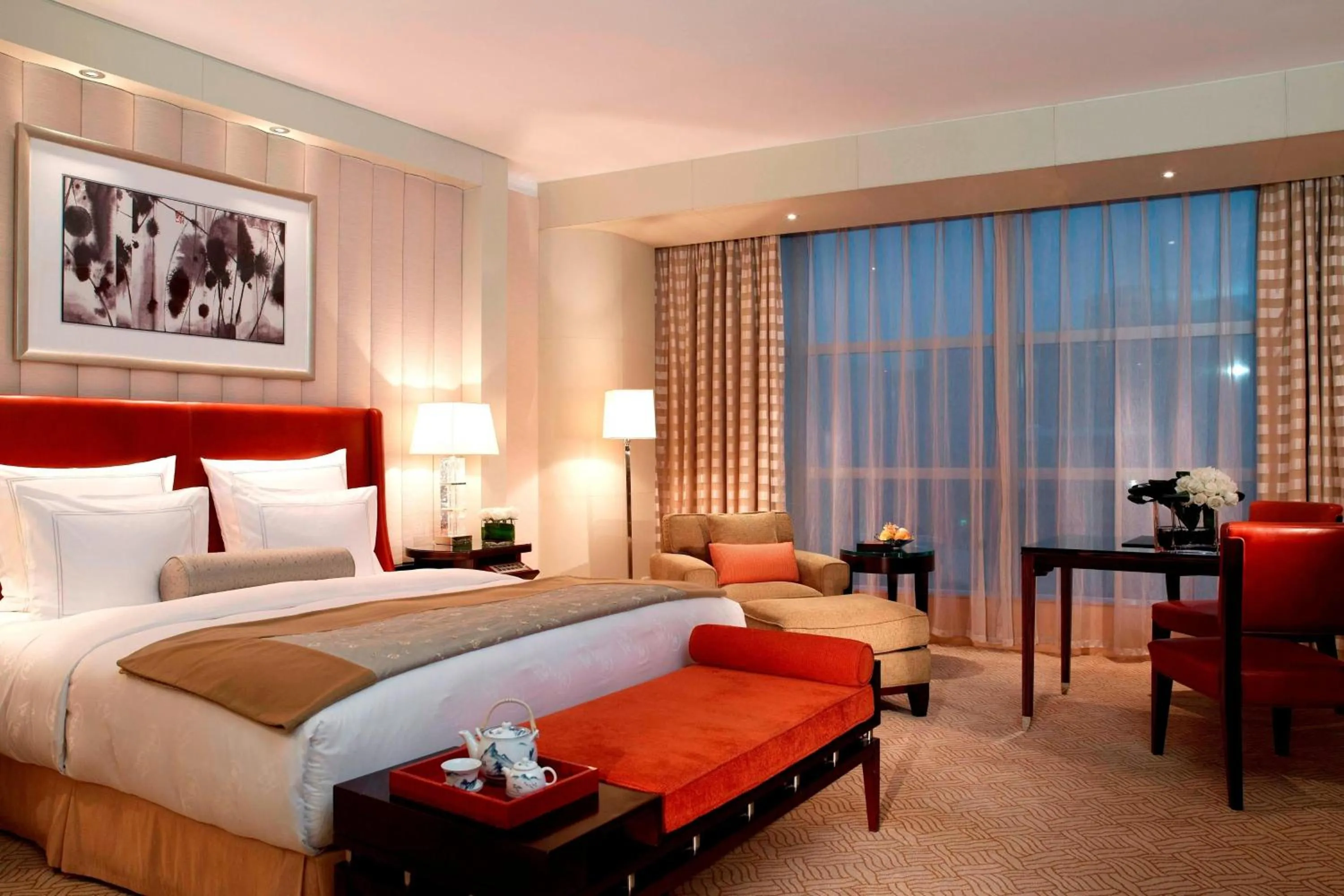 Bedroom, Bed in The Ritz-Carlton Beijing, Financial Street