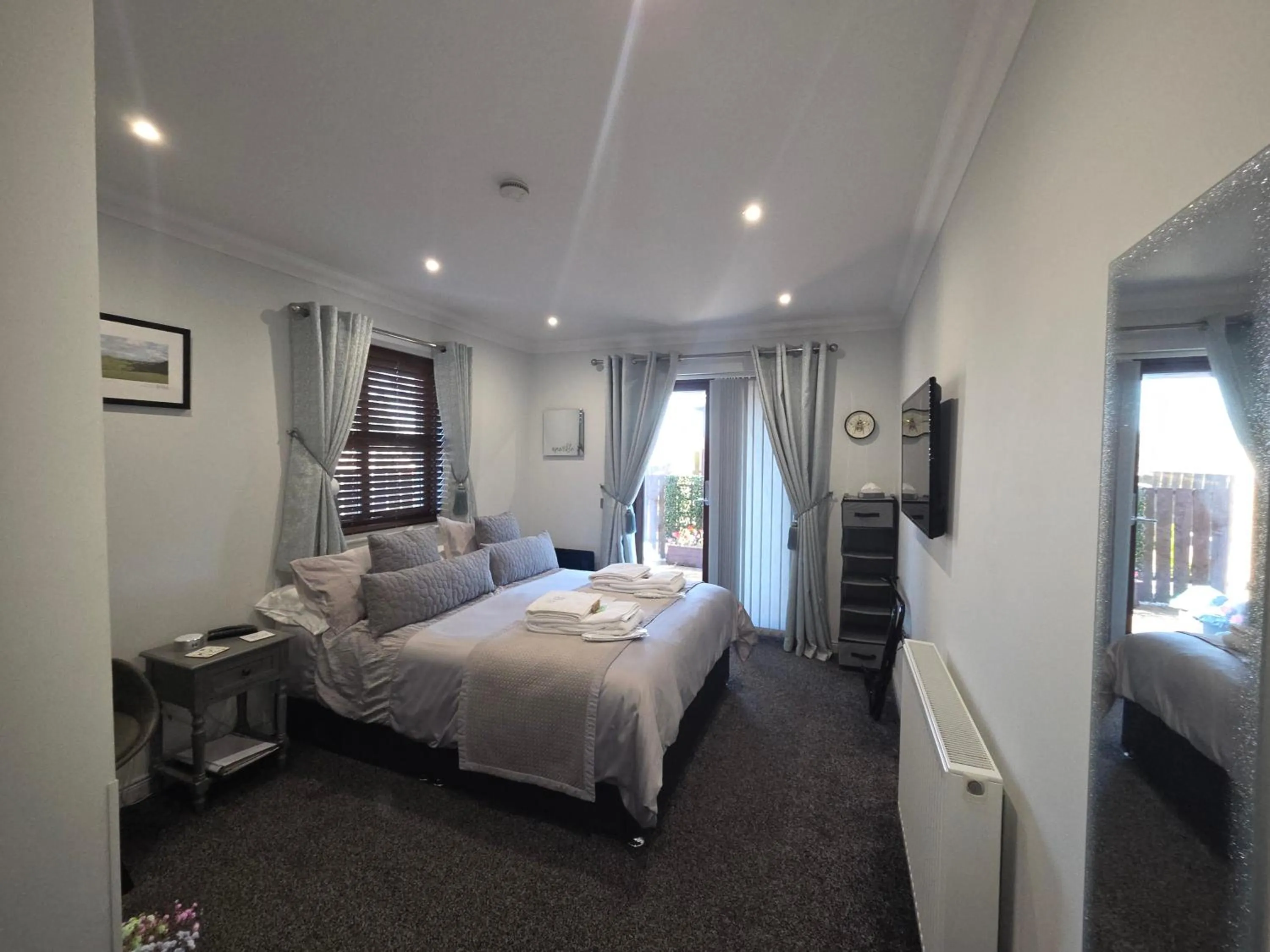 Bed in Room on the River