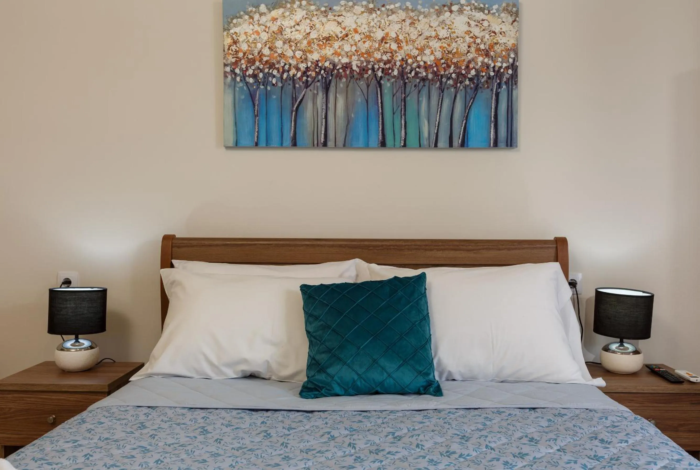 Bed in Asterion Luxury Studios Airport