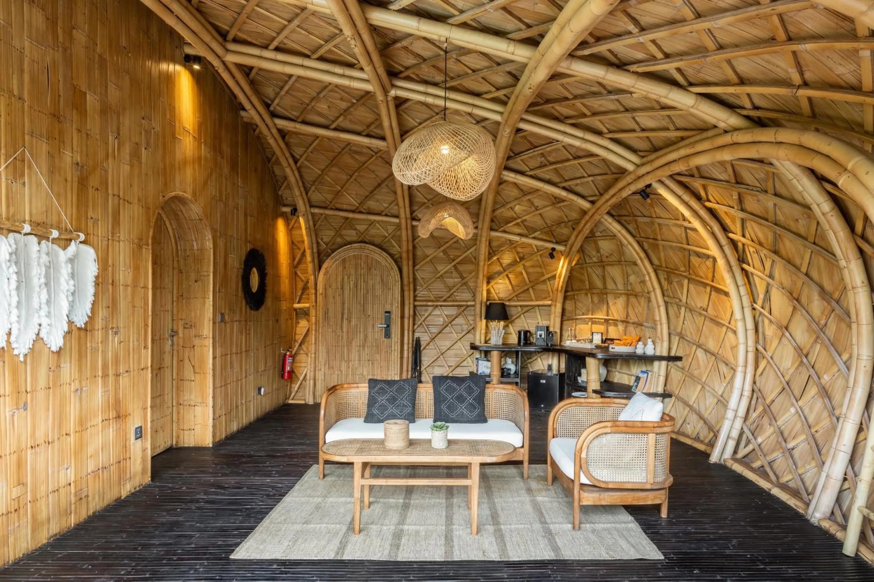 Living room in Eco Six Bali