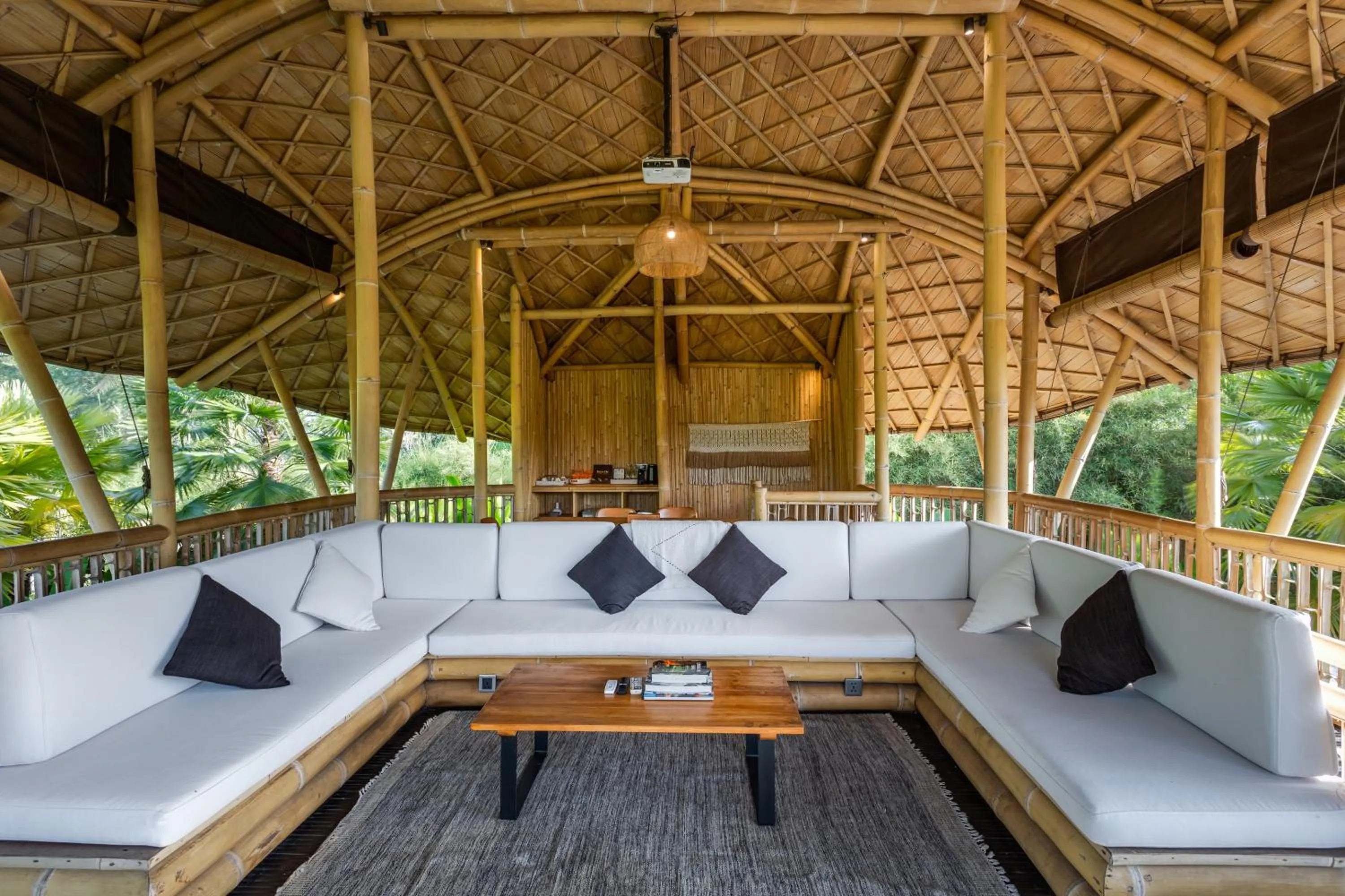 Living room in Eco Six Bali