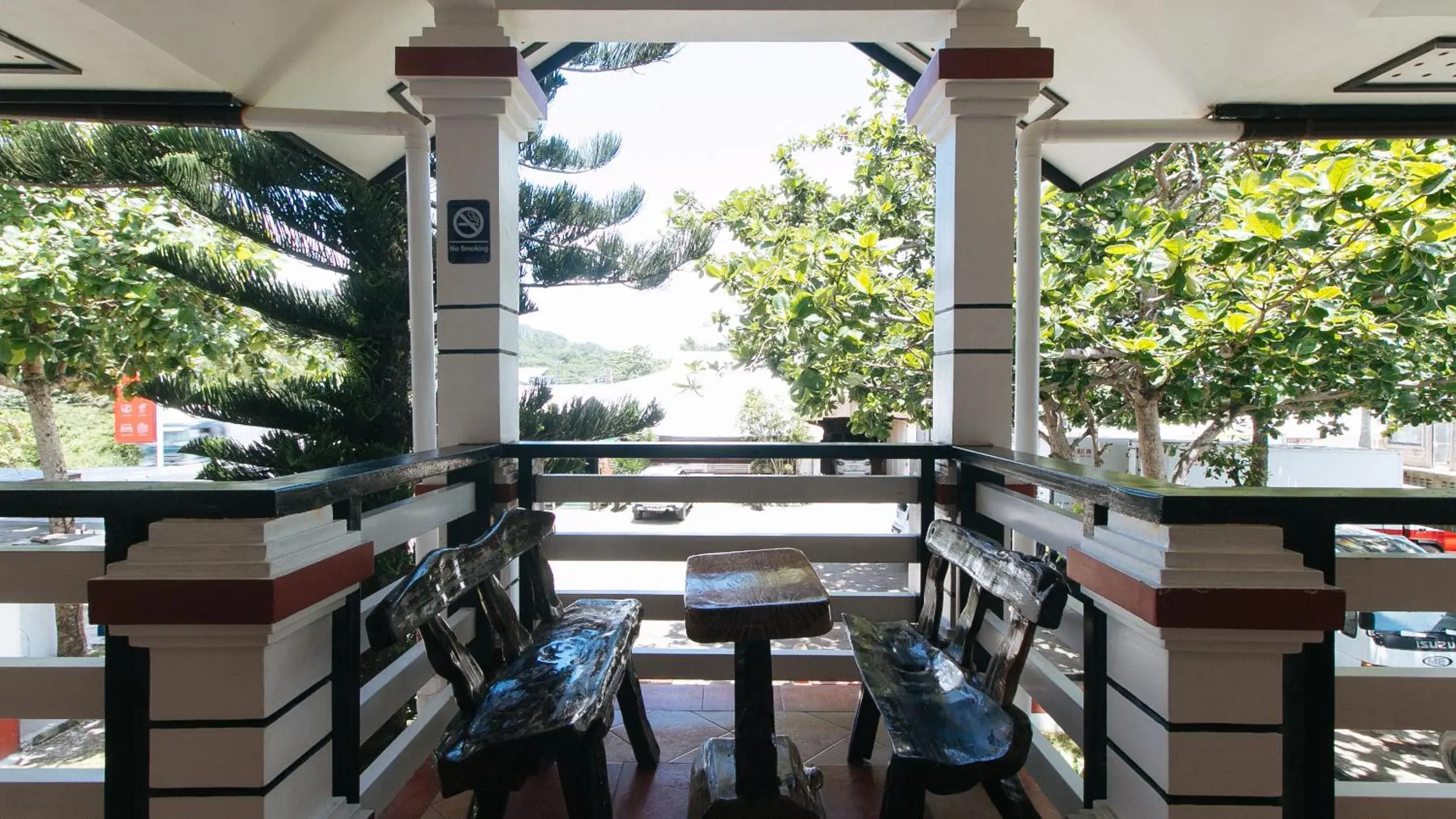 Balcony/Terrace in RedDoorz at La Sefa Hotel and Resort Atimonan Balcony/Terrace in RedDoorz at La Sefa Hotel and Resort Atimonan