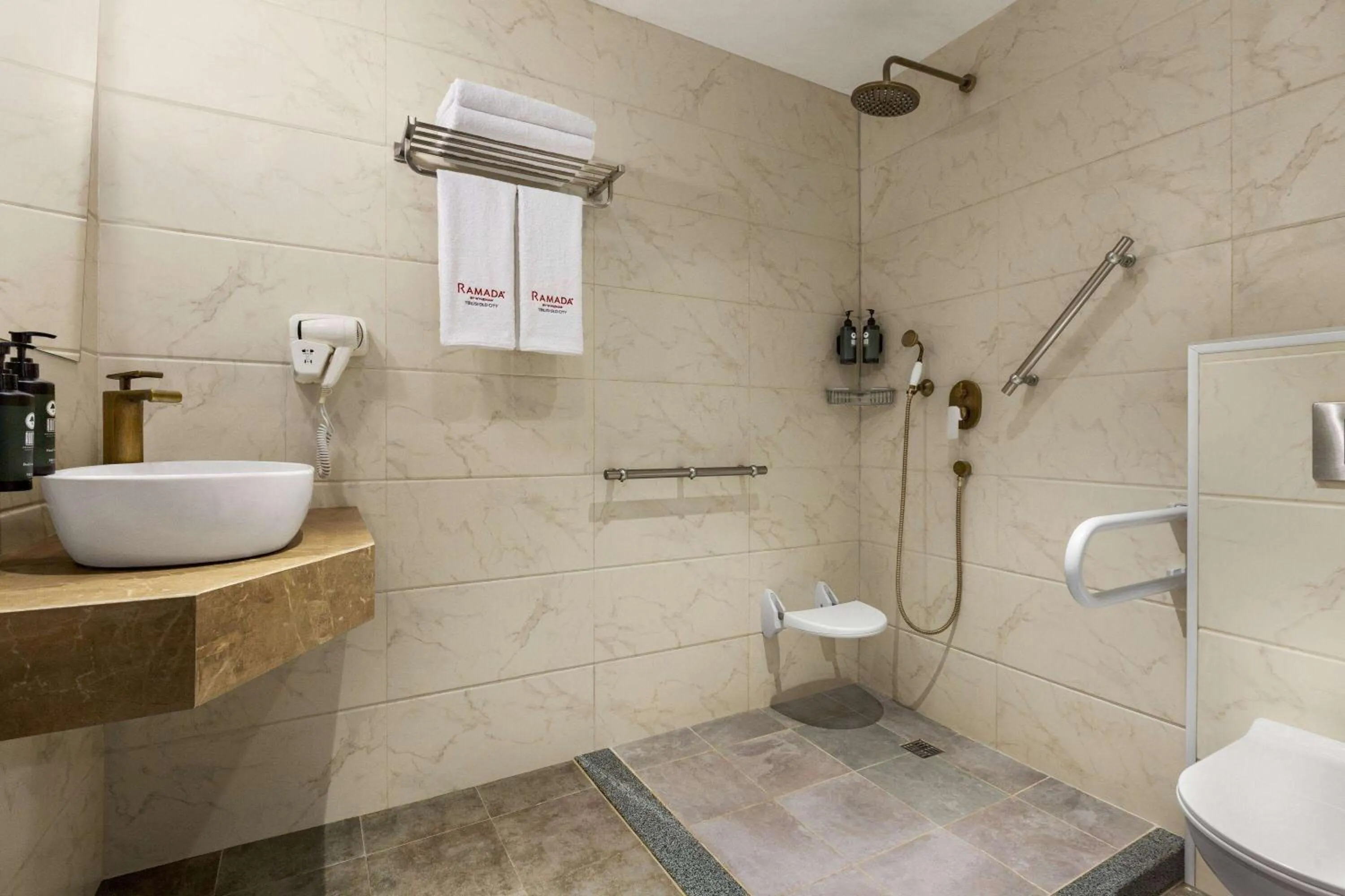 Bathroom in Ramada by Wyndham Tbilisi Old City