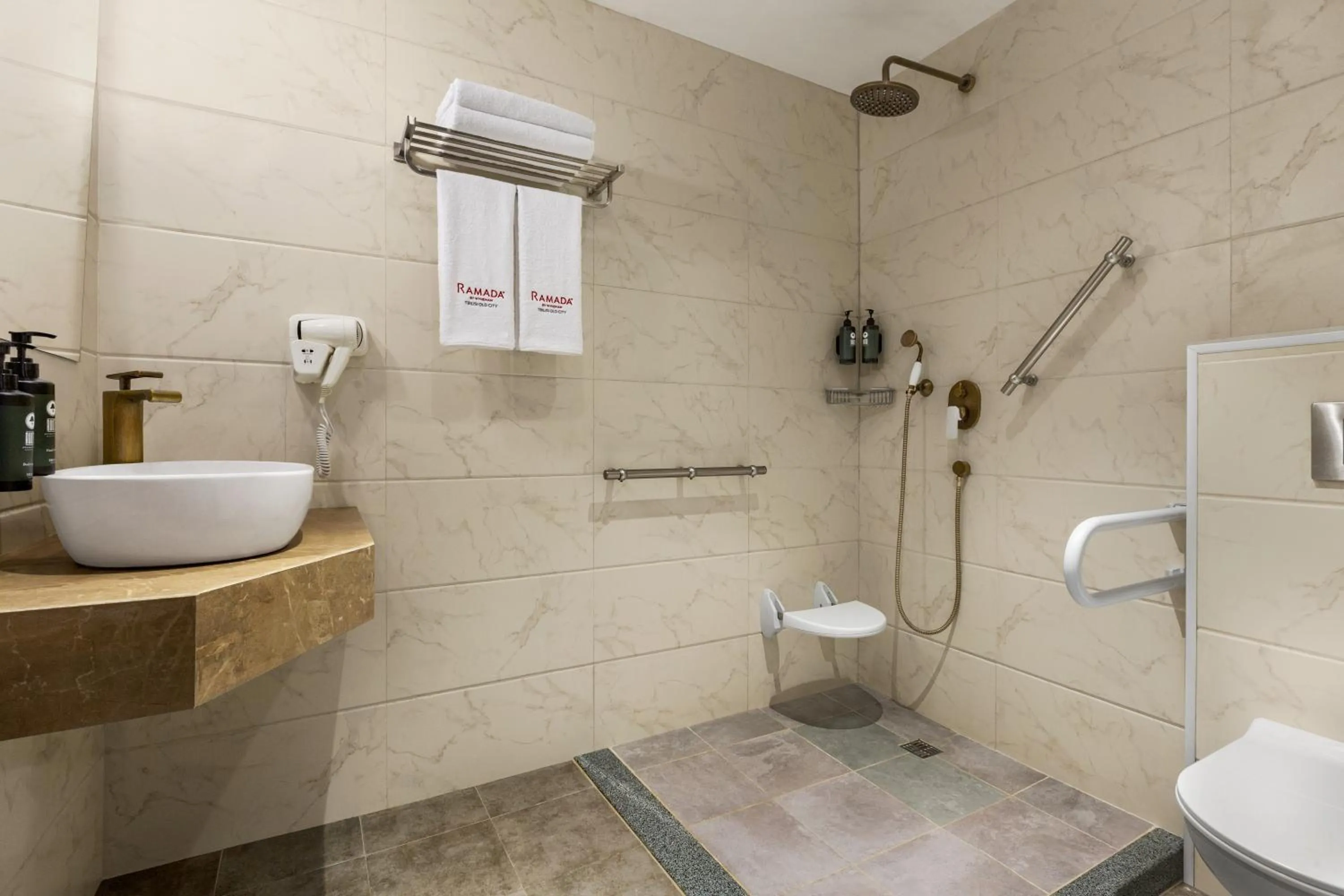 Bathroom in Ramada by Wyndham Tbilisi Old City