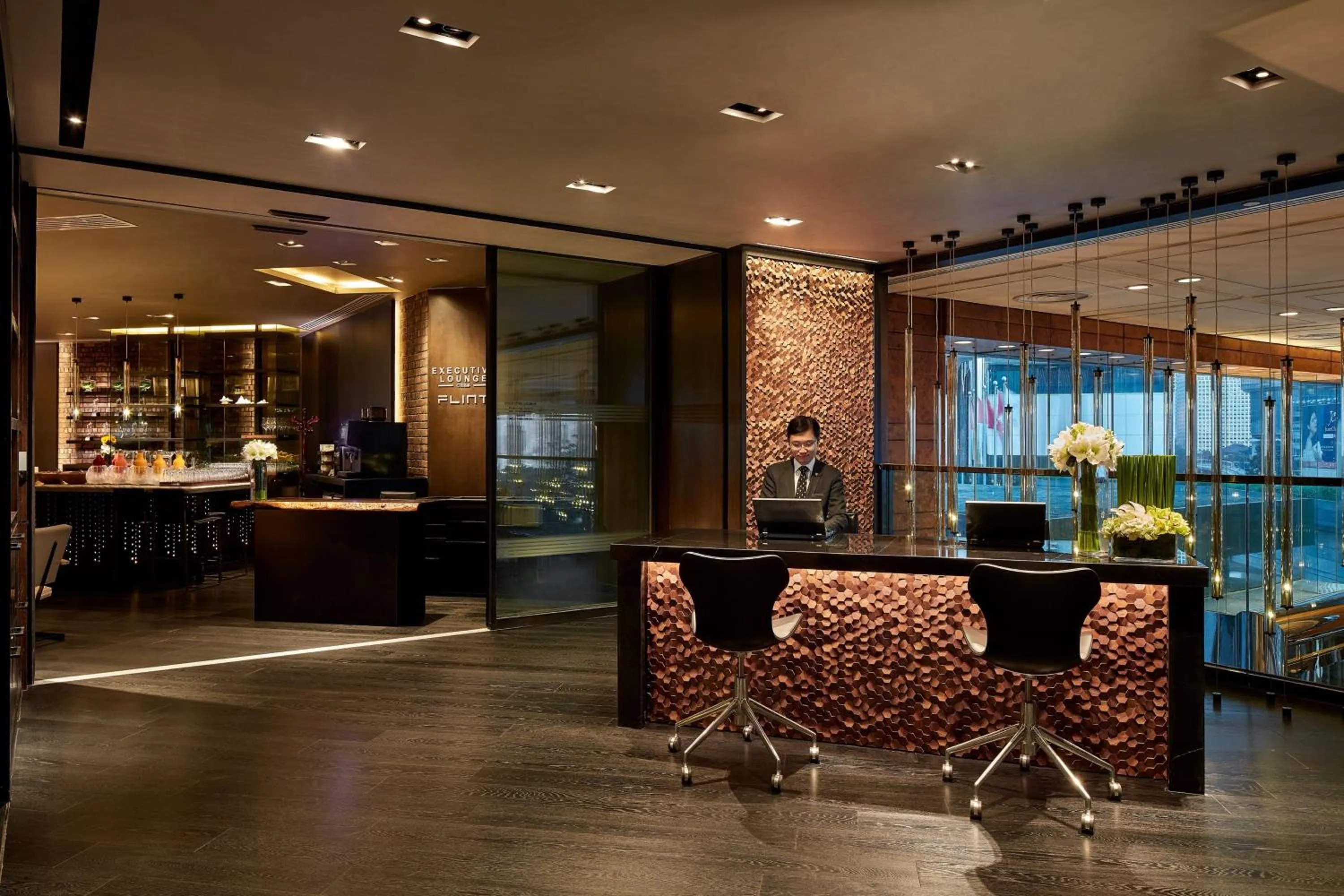 Lobby or reception in JW Marriott Hotel Hong Kong