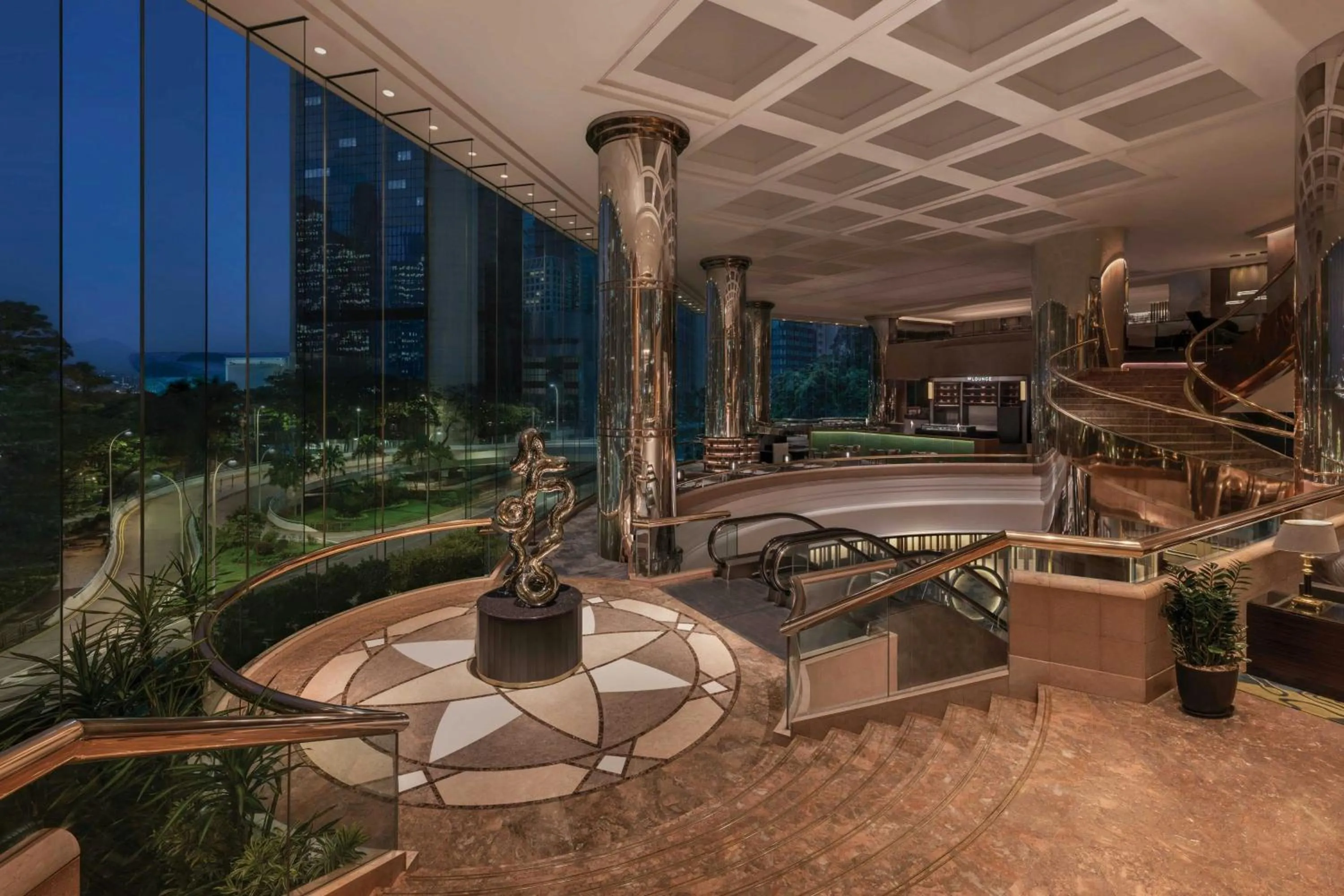 Lobby or reception in JW Marriott Hotel Hong Kong