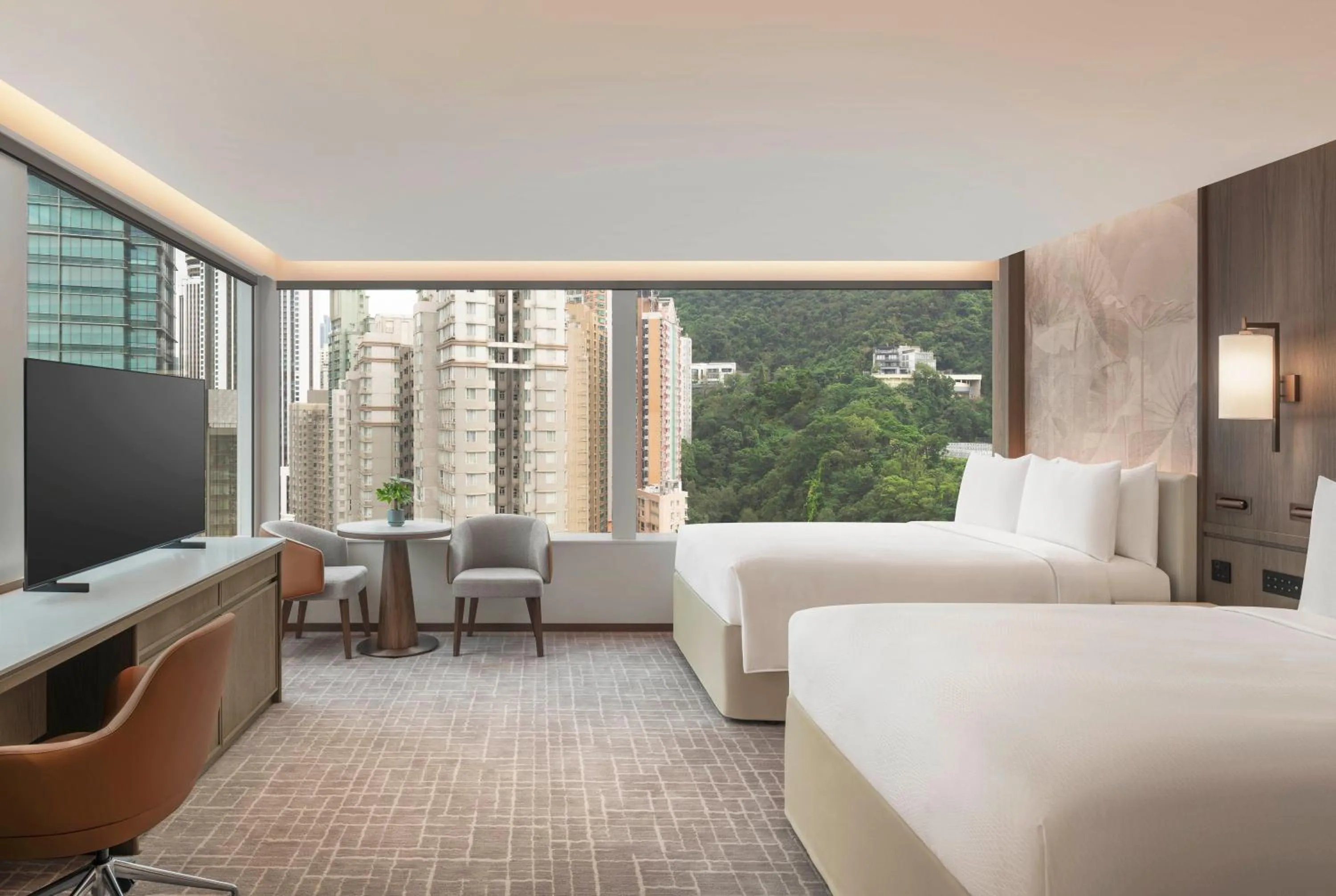 Bed in JW Marriott Hotel Hong Kong