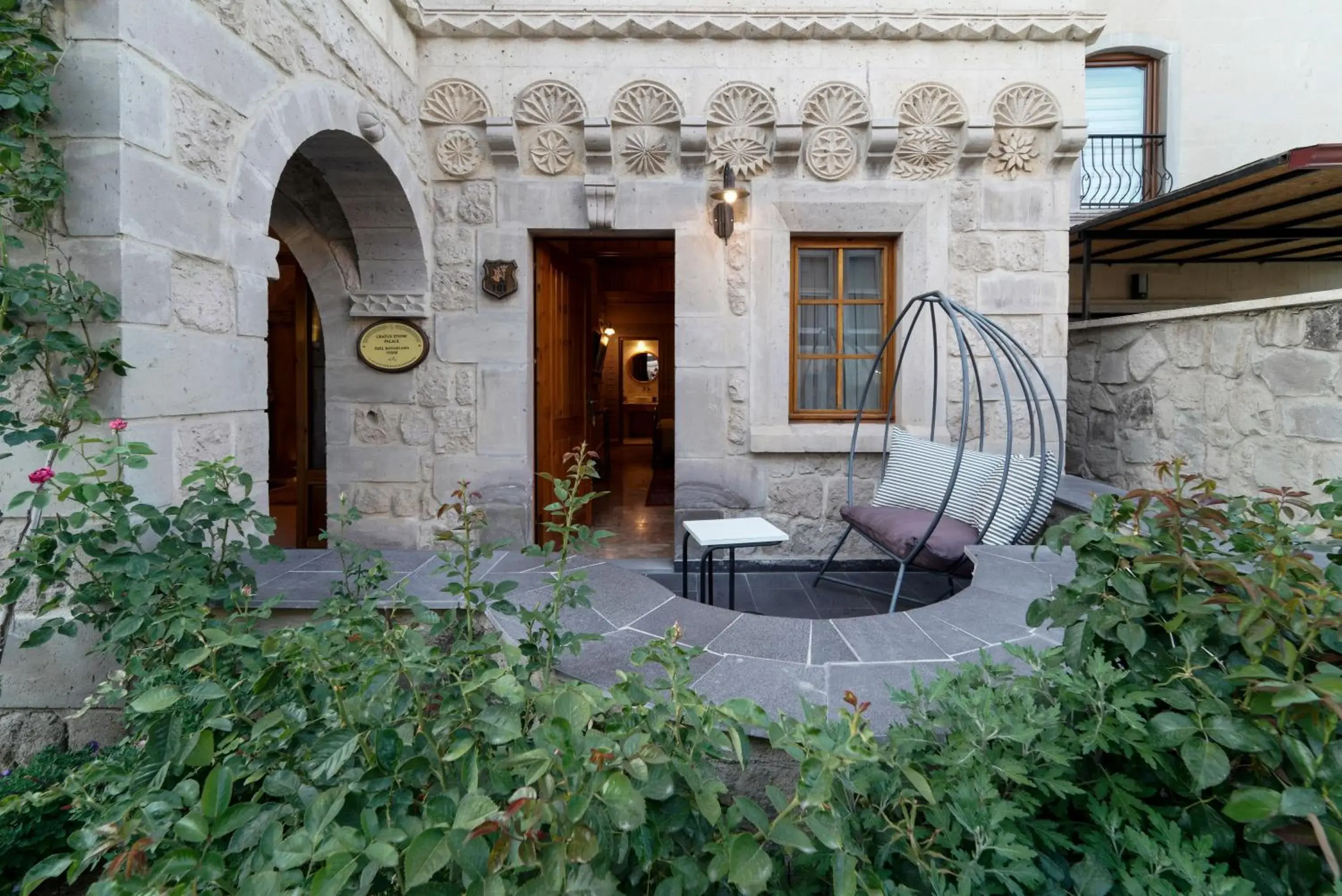 Garden view in Cratus Stone Palace Garden view in Cratus Stone Palace