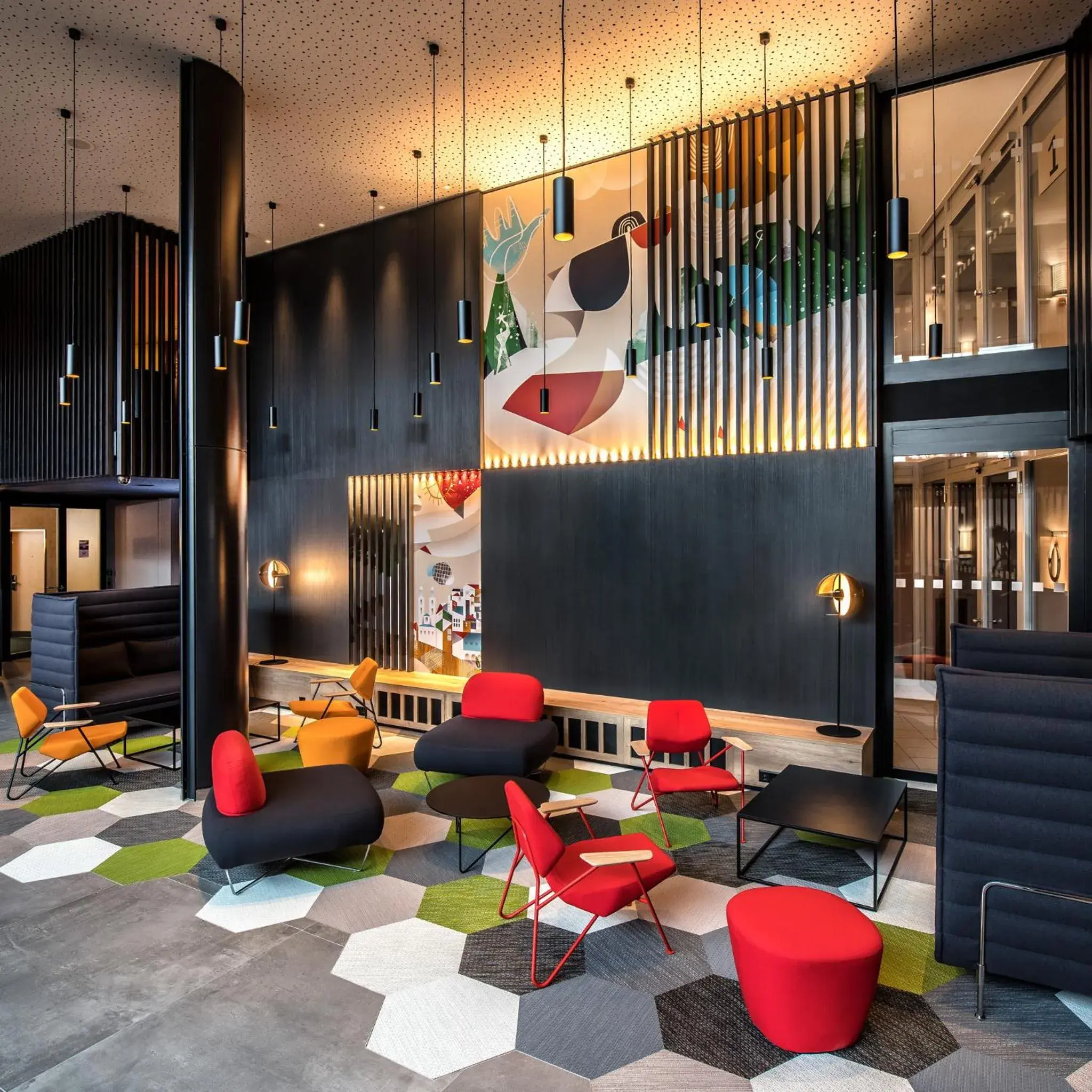 Lobby or reception in Radisson Hotel Zurich Airport Lobby or reception in Radisson Hotel Zurich Airport