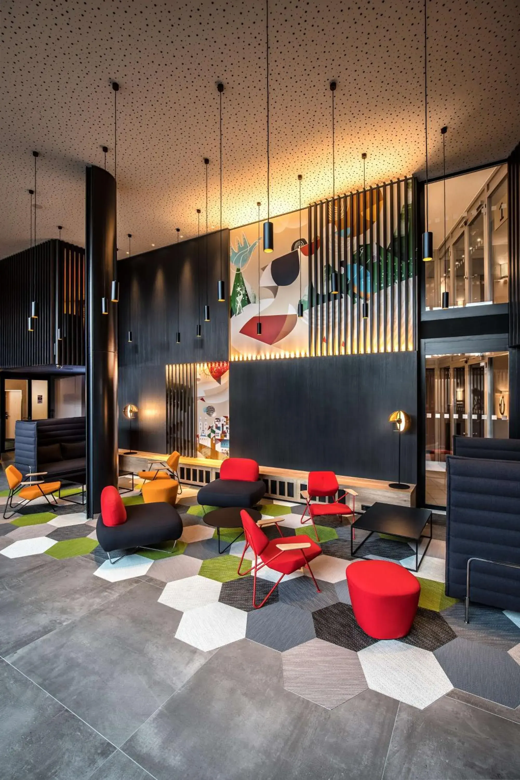 Lobby or reception in Radisson Hotel Zurich Airport Lobby or reception in Radisson Hotel Zurich Airport