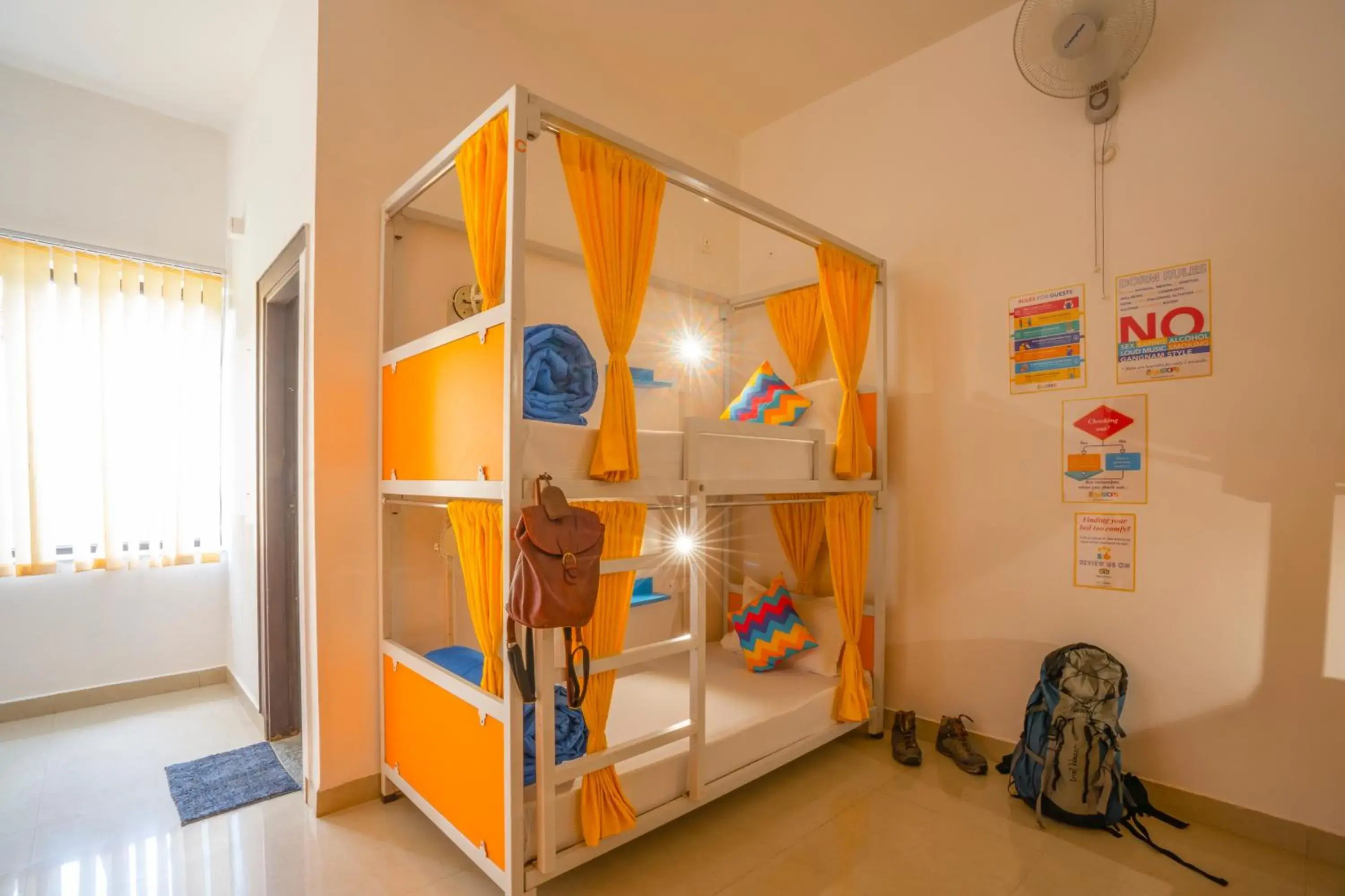 Bed in goSTOPS Rishikesh, Lakshman Jhula Bed in goSTOPS Rishikesh, Lakshman Jhula